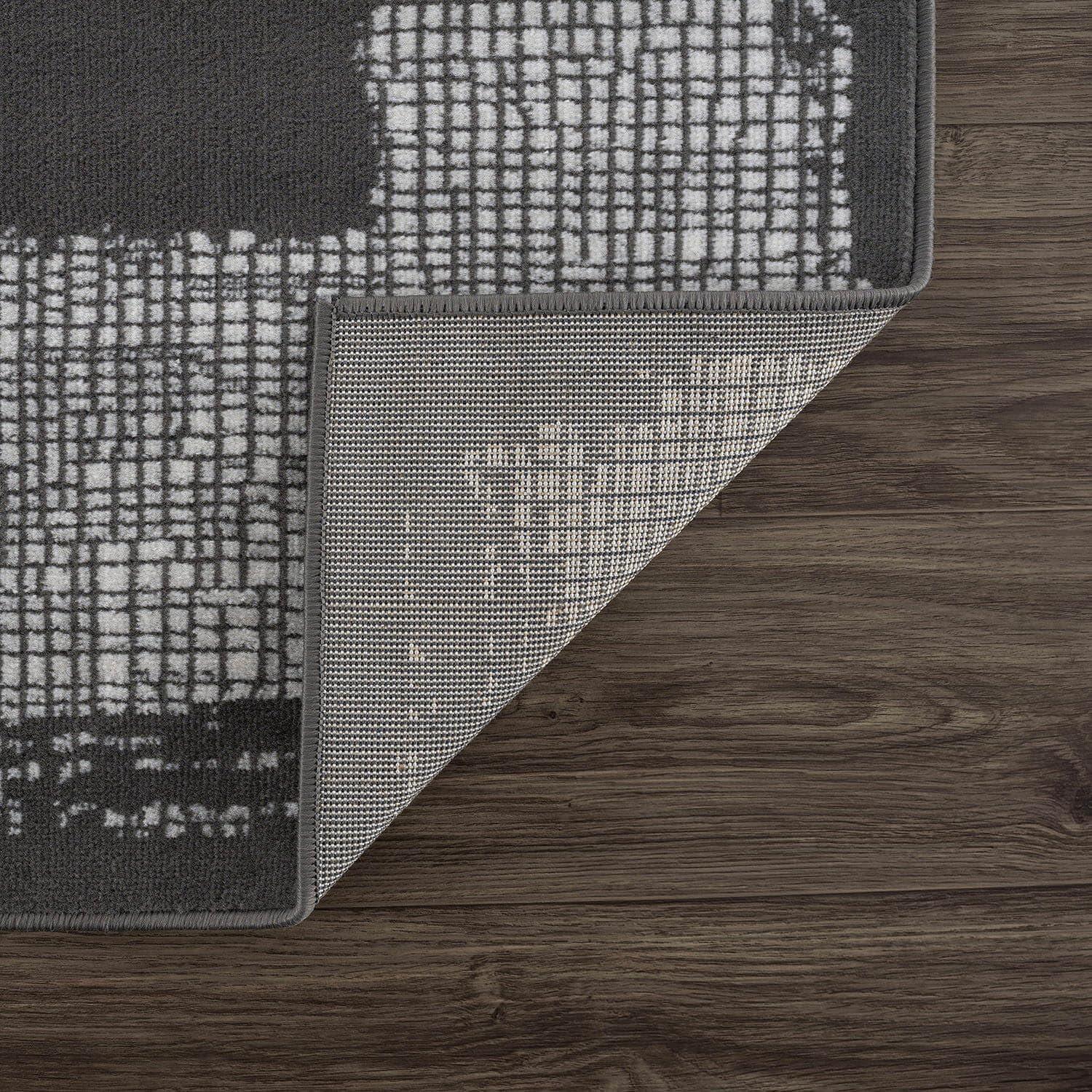 image:imageCAMILSON Baby Shag Rug 8x10 Modern Luxury Striped Boho Area Easy Shaggy Rugs Soft Medium Pile Stain Resistant EasyCleaning NonShedding for Living Room Office Indoor Carpet 8 x 10 Beige GrayDark Gray