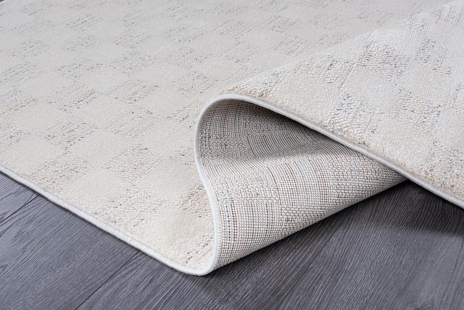 image:imageCAMILSON Baby Shag Rug 8x10 Modern Luxury Striped Boho Area Easy Shaggy Rugs Soft Medium Pile Stain Resistant EasyCleaning NonShedding for Living Room Office Indoor Carpet 8 x 10 Beige GrayMat7 Beige Gray