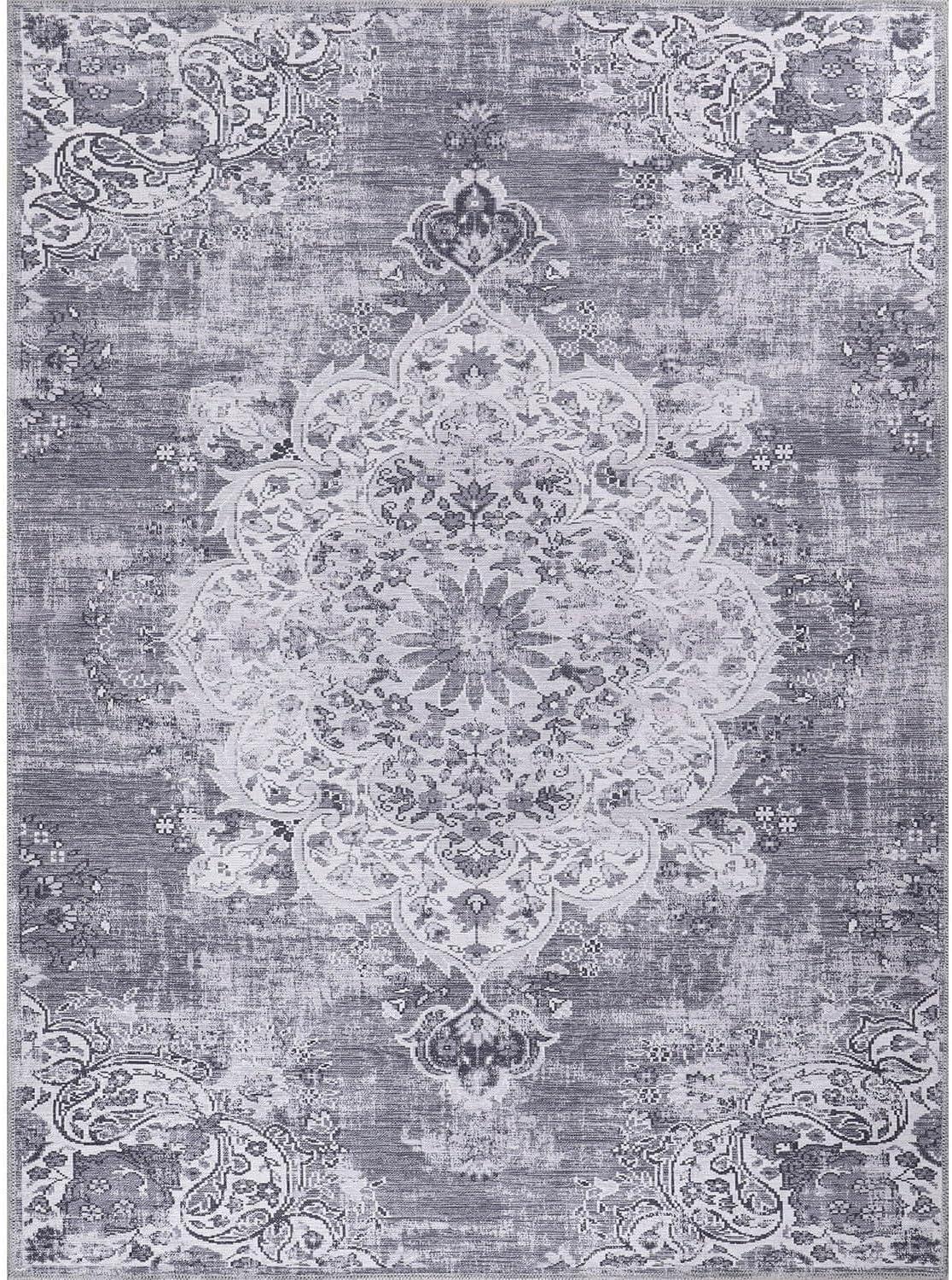 image:imageCAMILSON Baby Shag Rug 8x10 Modern Luxury Striped Boho Area Easy Shaggy Rugs Soft Medium Pile Stain Resistant EasyCleaning NonShedding for Living Room Office Indoor Carpet 8 x 10 Beige Gray2001 Gray