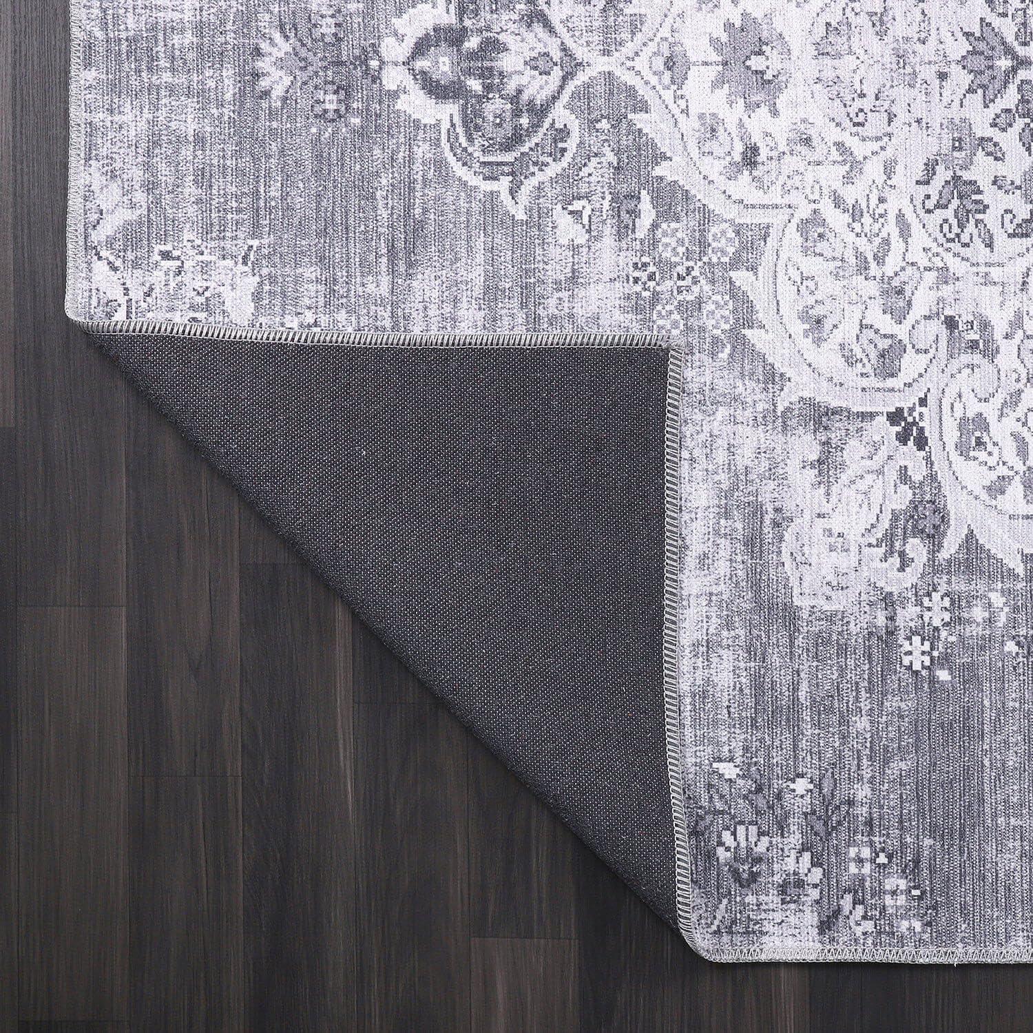 image:imageCAMILSON Baby Shag Rug 8x10 Modern Luxury Striped Boho Area Easy Shaggy Rugs Soft Medium Pile Stain Resistant EasyCleaning NonShedding for Living Room Office Indoor Carpet 8 x 10 Beige Gray2001 Gray