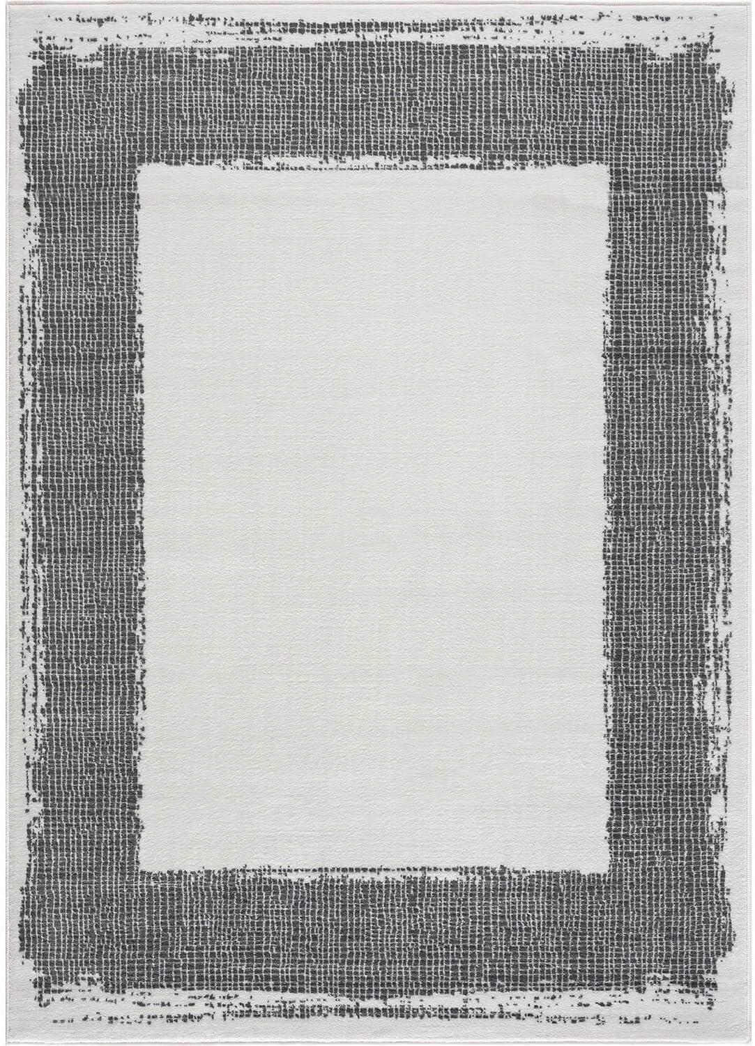 image:imageCAMILSON Baby Shag Rug 8x10 Modern Luxury Striped Boho Area Easy Shaggy Rugs Soft Medium Pile Stain Resistant EasyCleaning NonShedding for Living Room Office Indoor Carpet 8 x 10 Beige GrayCream