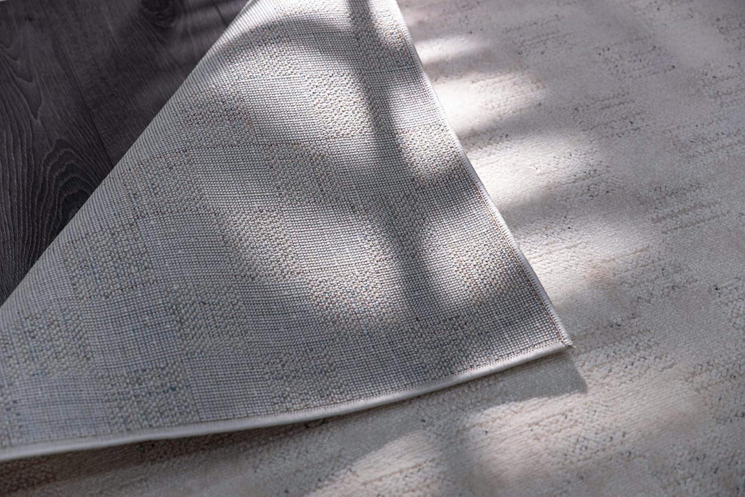 image:imageCAMILSON Baby Shag Rug 8x10 Modern Luxury Striped Boho Area Easy Shaggy Rugs Soft Medium Pile Stain Resistant EasyCleaning NonShedding for Living Room Office Indoor Carpet 8 x 10 Beige GrayMat7 Beige Gray