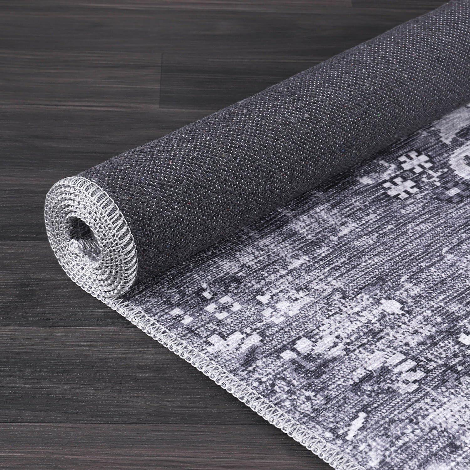 image:imageCAMILSON Baby Shag Rug 8x10 Modern Luxury Striped Boho Area Easy Shaggy Rugs Soft Medium Pile Stain Resistant EasyCleaning NonShedding for Living Room Office Indoor Carpet 8 x 10 Beige Gray2001 Gray