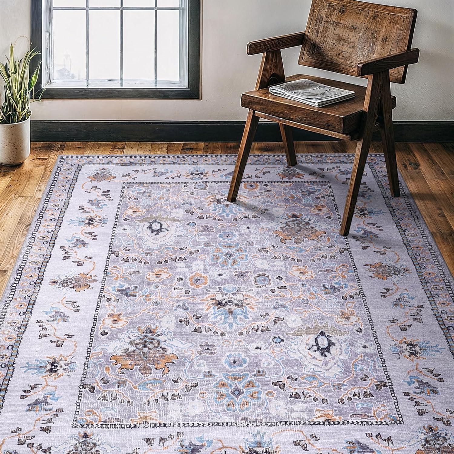 image:imageCAMILSON Baby Shag Rug 8x10 Modern Luxury Striped Boho Area Easy Shaggy Rugs Soft Medium Pile Stain Resistant EasyCleaning NonShedding for Living Room Office Indoor Carpet 8 x 10 Beige GrayStf Gray