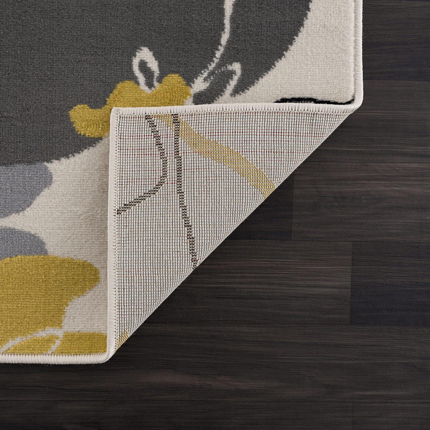 image:imageCAMILSON Baby Shag Rug 8x10 Modern Luxury Striped Boho Area Easy Shaggy Rugs Soft Medium Pile Stain Resistant EasyCleaning NonShedding for Living Room Office Indoor Carpet 8 x 10 Beige GrayYellow