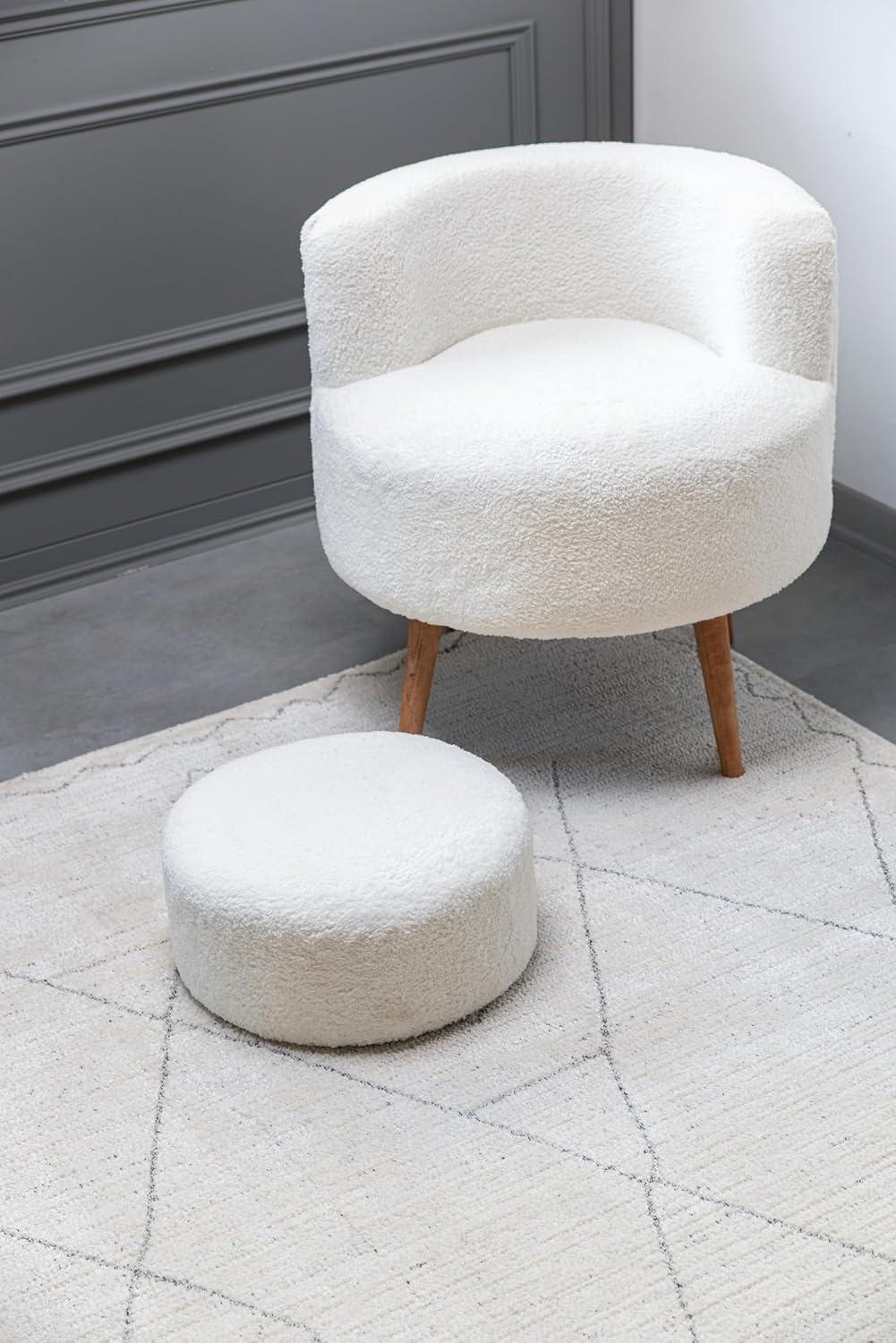 image:imageCAMILSON Baby Shag Rug 8x10 Modern Luxury Striped Boho Area Easy Shaggy Rugs Soft Medium Pile Stain Resistant EasyCleaning NonShedding for Living Room Office Indoor Carpet 8 x 10 Beige GrayMat2 Beige Gray