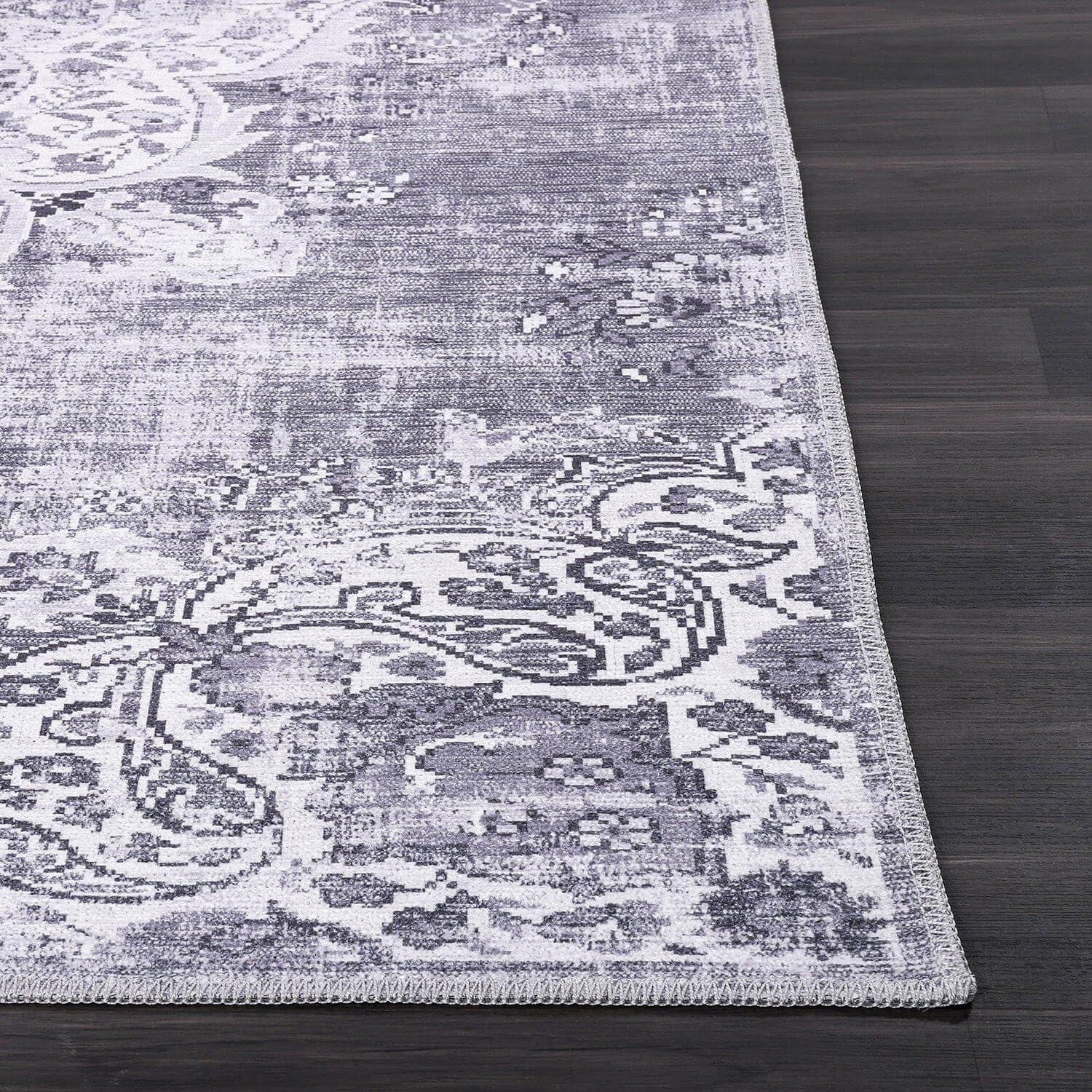 image:imageCAMILSON Baby Shag Rug 8x10 Modern Luxury Striped Boho Area Easy Shaggy Rugs Soft Medium Pile Stain Resistant EasyCleaning NonShedding for Living Room Office Indoor Carpet 8 x 10 Beige Gray2001 Gray