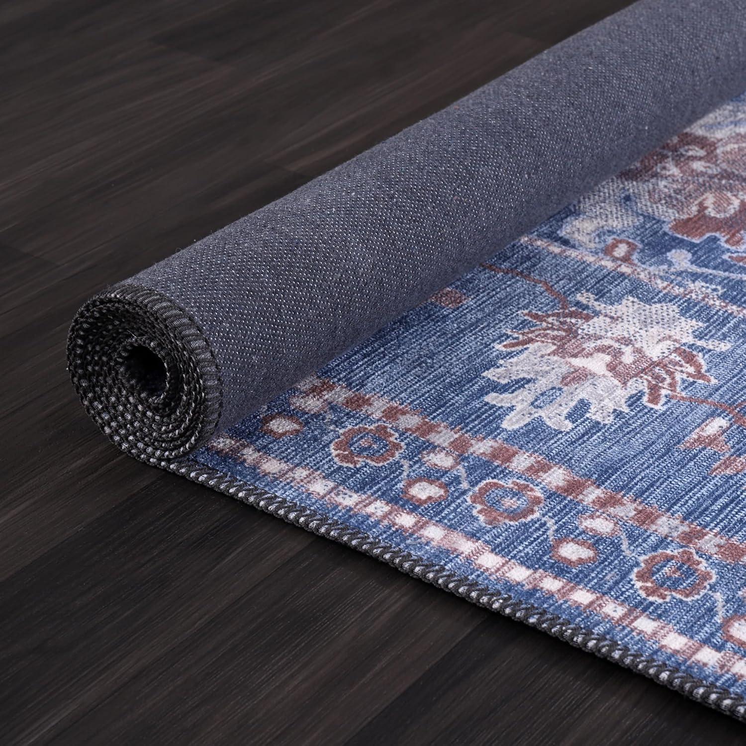 image:imageCAMILSON Baby Shag Rug 8x10 Modern Luxury Striped Boho Area Easy Shaggy Rugs Soft Medium Pile Stain Resistant EasyCleaning NonShedding for Living Room Office Indoor Carpet 8 x 10 Beige GrayStf Blue