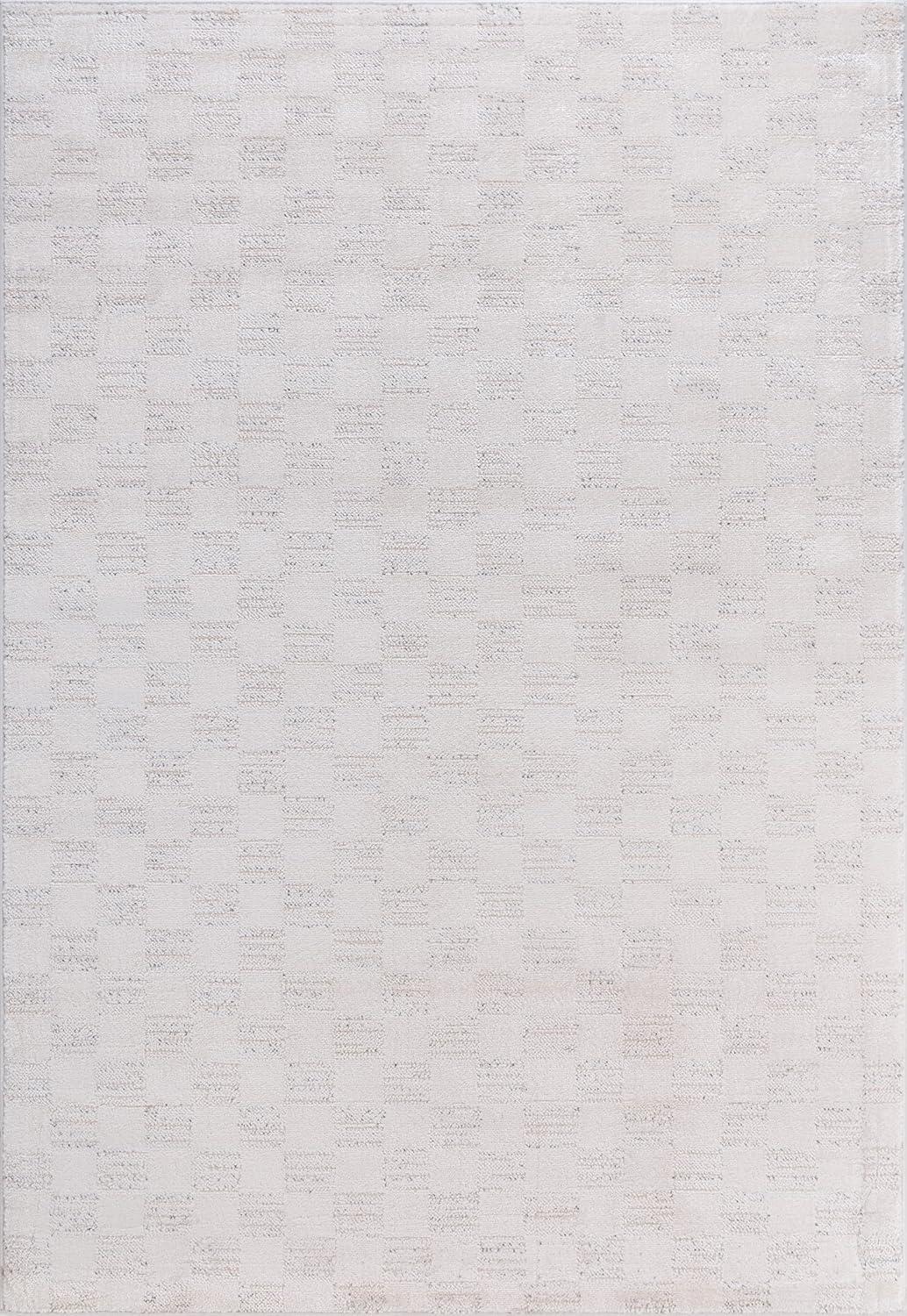 image:imageCAMILSON Baby Shag Rug 8x10 Modern Luxury Striped Boho Area Easy Shaggy Rugs Soft Medium Pile Stain Resistant EasyCleaning NonShedding for Living Room Office Indoor Carpet 8 x 10 Beige GrayMat7 Beige Gray