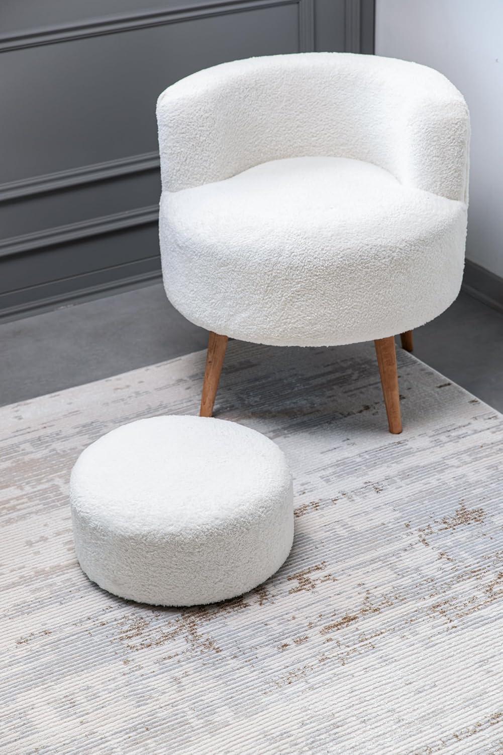 image:imageCAMILSON Baby Shag Rug 8x10 Modern Luxury Striped Boho Area Easy Shaggy Rugs Soft Medium Pile Stain Resistant EasyCleaning NonShedding for Living Room Office Indoor Carpet 8 x 10 Beige GrayPas1 Beige Gray