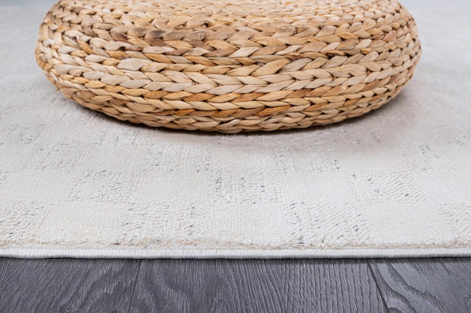 image:imageCAMILSON Baby Shag Rug 8x10 Modern Luxury Striped Boho Area Easy Shaggy Rugs Soft Medium Pile Stain Resistant EasyCleaning NonShedding for Living Room Office Indoor Carpet 8 x 10 Beige GrayMat7 Beige Gray