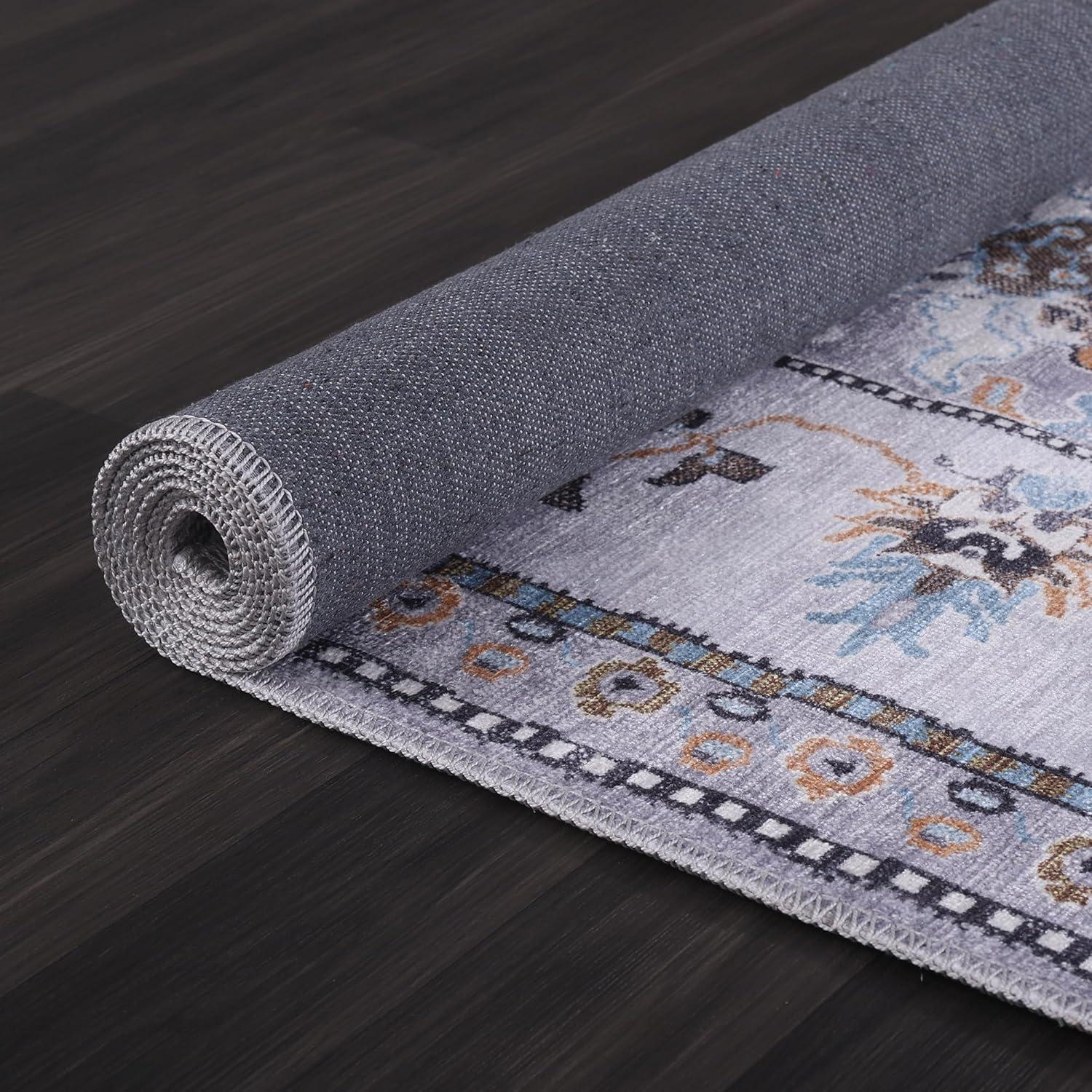 image:imageCAMILSON Baby Shag Rug 8x10 Modern Luxury Striped Boho Area Easy Shaggy Rugs Soft Medium Pile Stain Resistant EasyCleaning NonShedding for Living Room Office Indoor Carpet 8 x 10 Beige GrayStf Gray