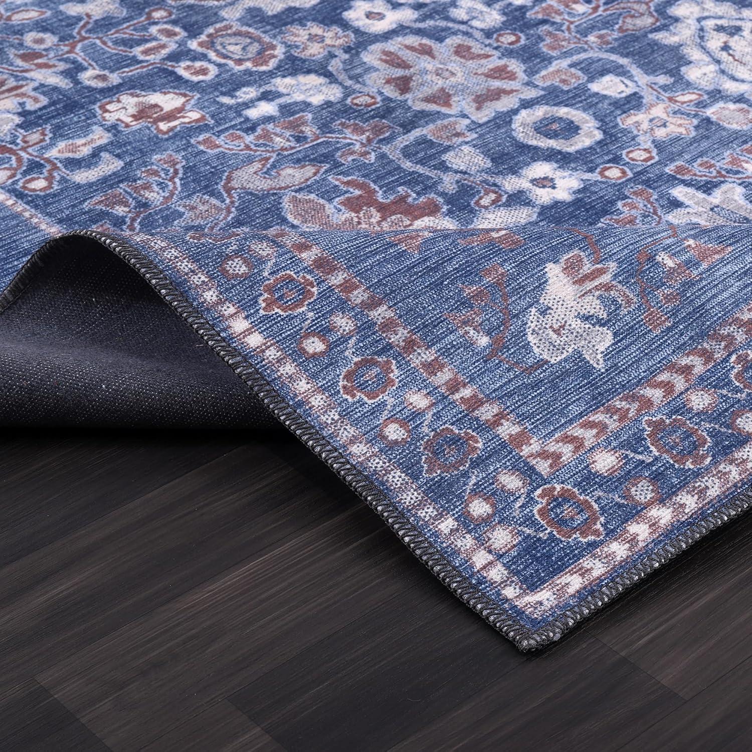 image:imageCAMILSON Baby Shag Rug 8x10 Modern Luxury Striped Boho Area Easy Shaggy Rugs Soft Medium Pile Stain Resistant EasyCleaning NonShedding for Living Room Office Indoor Carpet 8 x 10 Beige GrayStf Blue