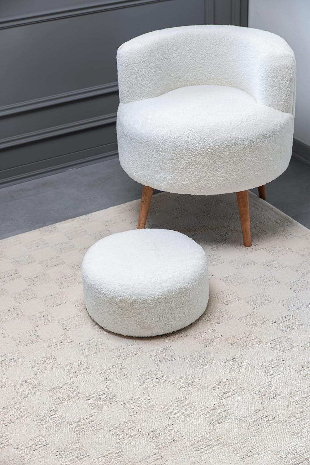 image:imageCAMILSON Baby Shag Rug 8x10 Modern Luxury Striped Boho Area Easy Shaggy Rugs Soft Medium Pile Stain Resistant EasyCleaning NonShedding for Living Room Office Indoor Carpet 8 x 10 Beige GrayMat7 Beige Gray