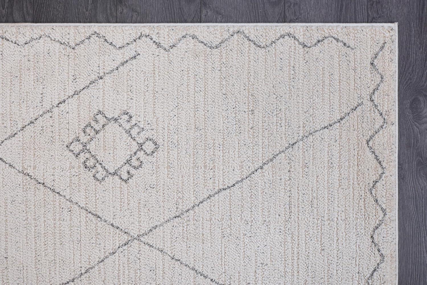 image:imageCAMILSON Baby Shag Rug 8x10 Modern Luxury Striped Boho Area Easy Shaggy Rugs Soft Medium Pile Stain Resistant EasyCleaning NonShedding for Living Room Office Indoor Carpet 8 x 10 Beige GrayMat2 Beige Gray