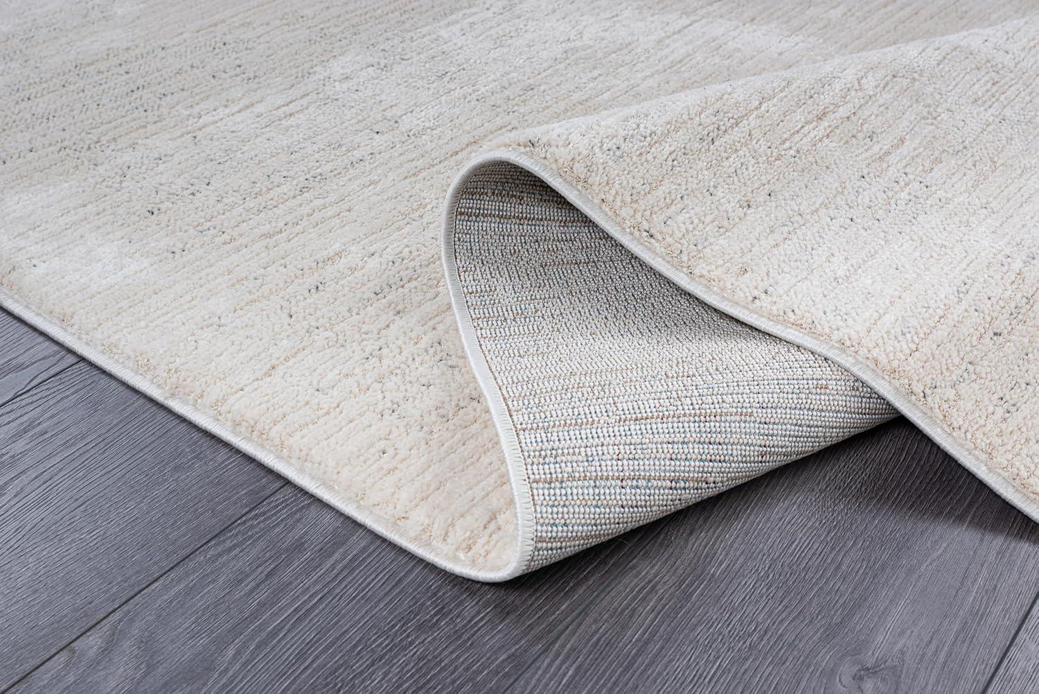 image:imageCAMILSON Baby Shag Rug 8x10 Modern Luxury Striped Boho Area Easy Shaggy Rugs Soft Medium Pile Stain Resistant EasyCleaning NonShedding for Living Room Office Indoor Carpet 8 x 10 Beige GrayMat5 Beige Gray