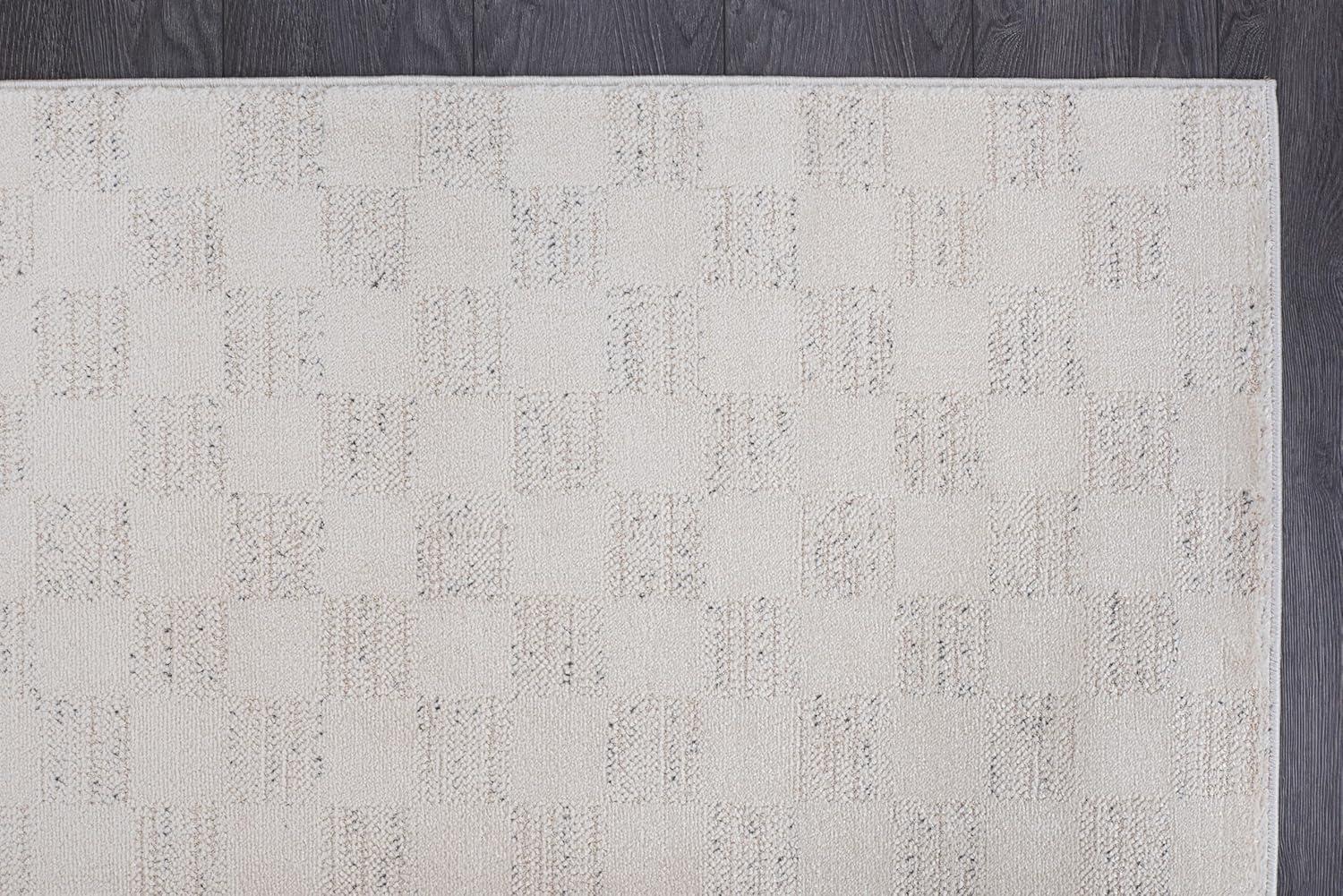image:imageCAMILSON Baby Shag Rug 8x10 Modern Luxury Striped Boho Area Easy Shaggy Rugs Soft Medium Pile Stain Resistant EasyCleaning NonShedding for Living Room Office Indoor Carpet 8 x 10 Beige GrayMat7 Beige Gray