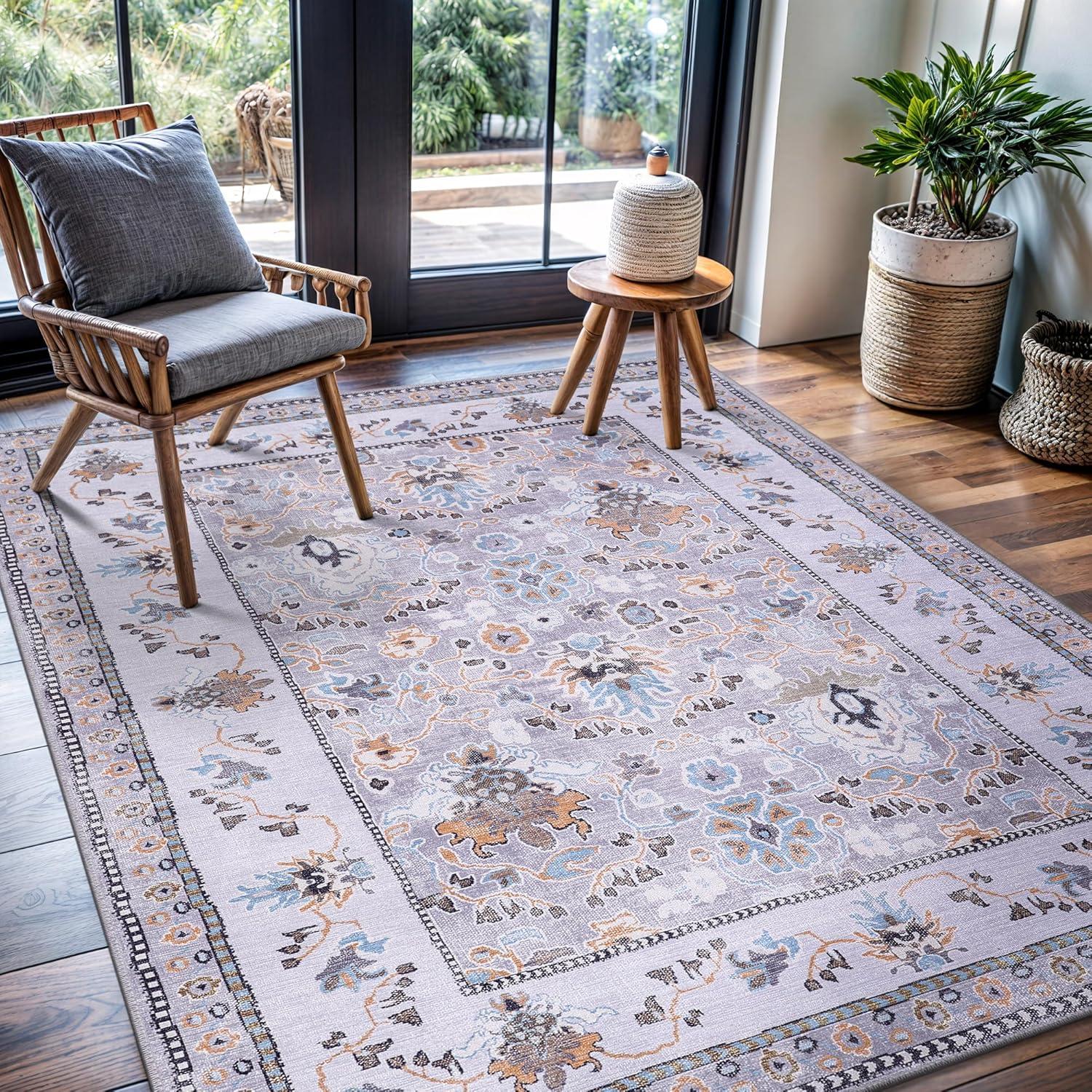 image:imageCAMILSON Baby Shag Rug 8x10 Modern Luxury Striped Boho Area Easy Shaggy Rugs Soft Medium Pile Stain Resistant EasyCleaning NonShedding for Living Room Office Indoor Carpet 8 x 10 Beige GrayStf Gray