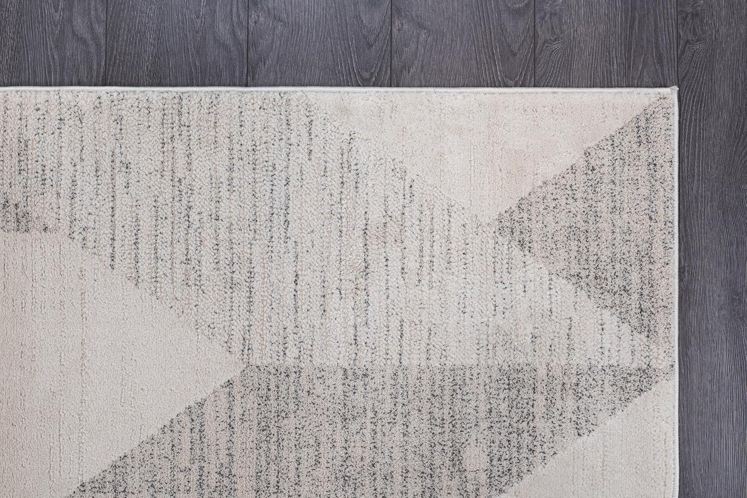 image:imageCAMILSON Baby Shag Rug 8x10 Modern Luxury Striped Boho Area Easy Shaggy Rugs Soft Medium Pile Stain Resistant EasyCleaning NonShedding for Living Room Office Indoor Carpet 8 x 10 Beige GrayMat6 Beige Gray