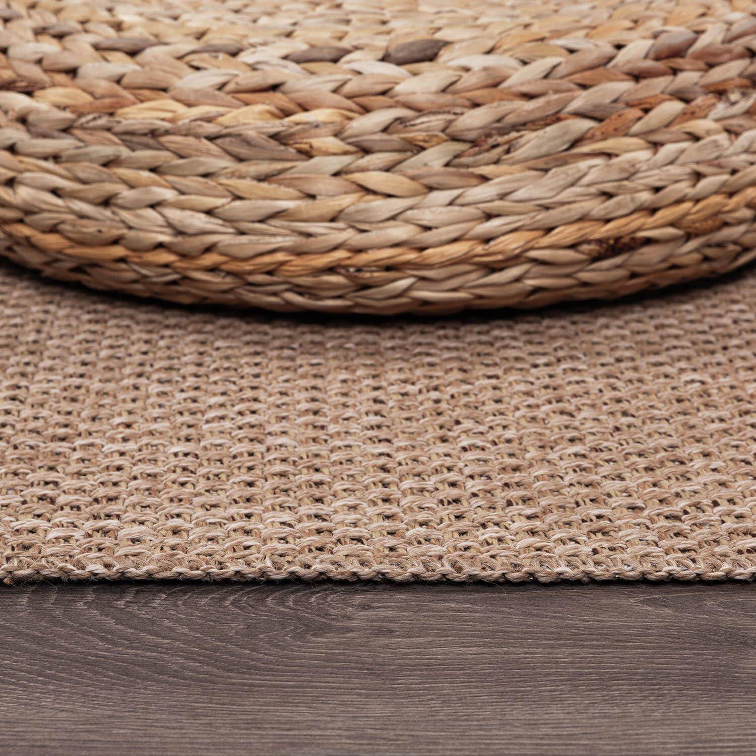 image:imageCAMILSON Easy Jute Rug 5x7 Indoor Outdoor Natural Color Fiber Area Rugs for Living Room Patio and Kitchen Rug Herringbone Seagrass Woven Design EasyCleaning Washable Outside Carpet Alfombras 5 x 7BasketweaveNatural