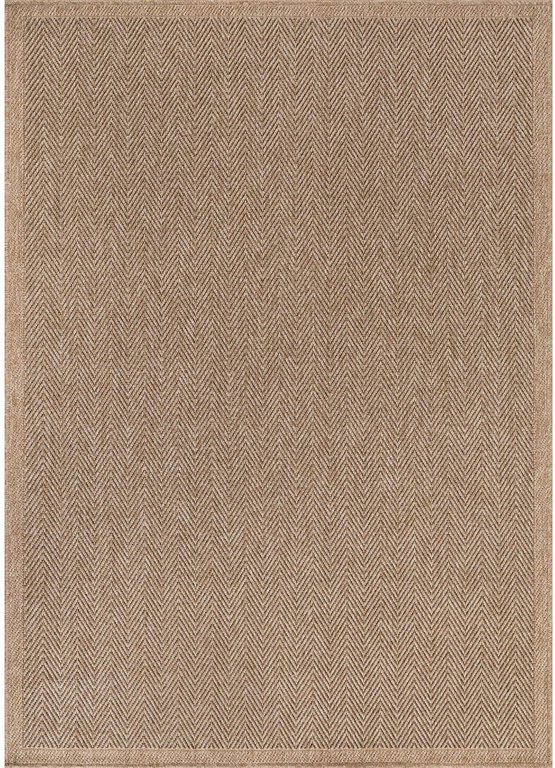 image:imageCAMILSON Easy Jute Rug 5x7 Indoor Outdoor Natural Color Fiber Area Rugs for Living Room Patio and Kitchen Rug Herringbone Seagrass Woven Design EasyCleaning Washable Outside Carpet Alfombras 5 x 7HerringboneNatural