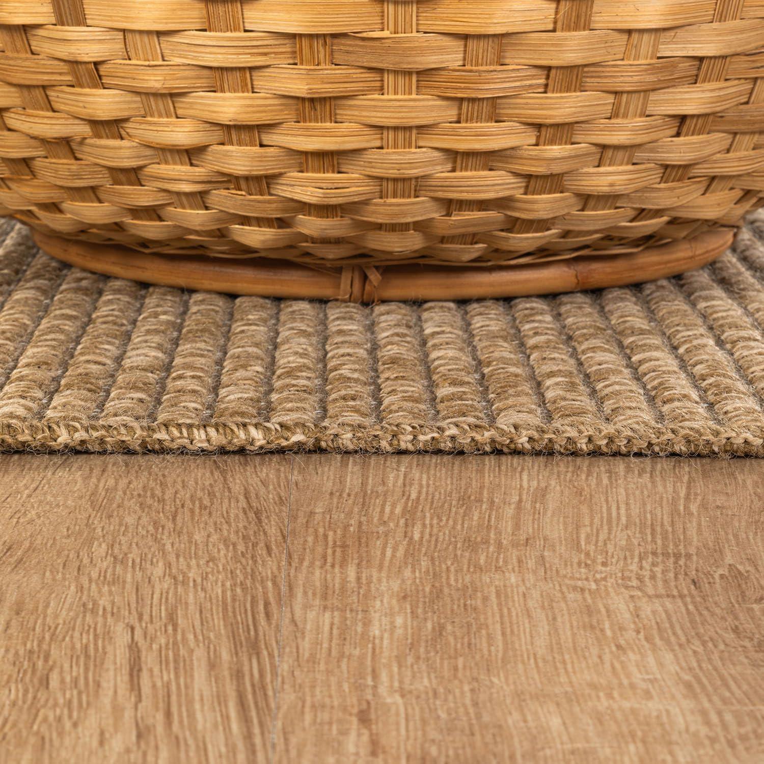 image:imageCAMILSON Easy Jute Rug 5x7 Indoor Outdoor Natural Color Fiber Area Rugs for Living Room Patio and Kitchen Rug Herringbone Seagrass Woven Design EasyCleaning Washable Outside Carpet Alfombras 5 x 7BasketweaveNatural