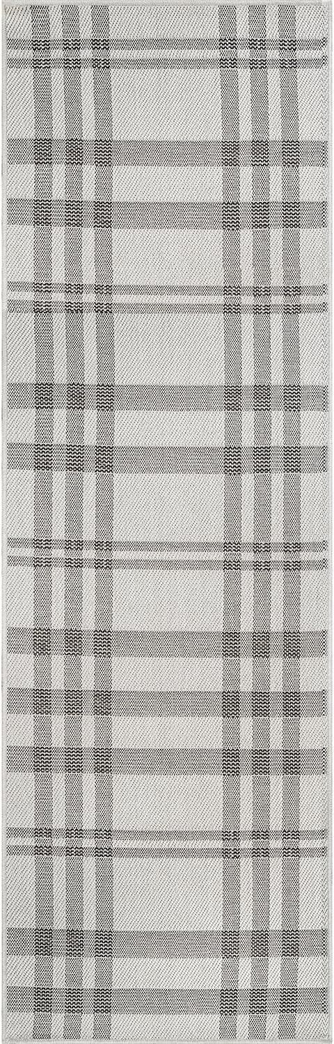 image:imageCAMILSON Easy Jute Rug 5x7 Indoor Outdoor Natural Color Fiber Area Rugs for Living Room Patio and Kitchen Rug Herringbone Seagrass Woven Design EasyCleaning Washable Outside Carpet Alfombras 5 x 7BoxBoneblack