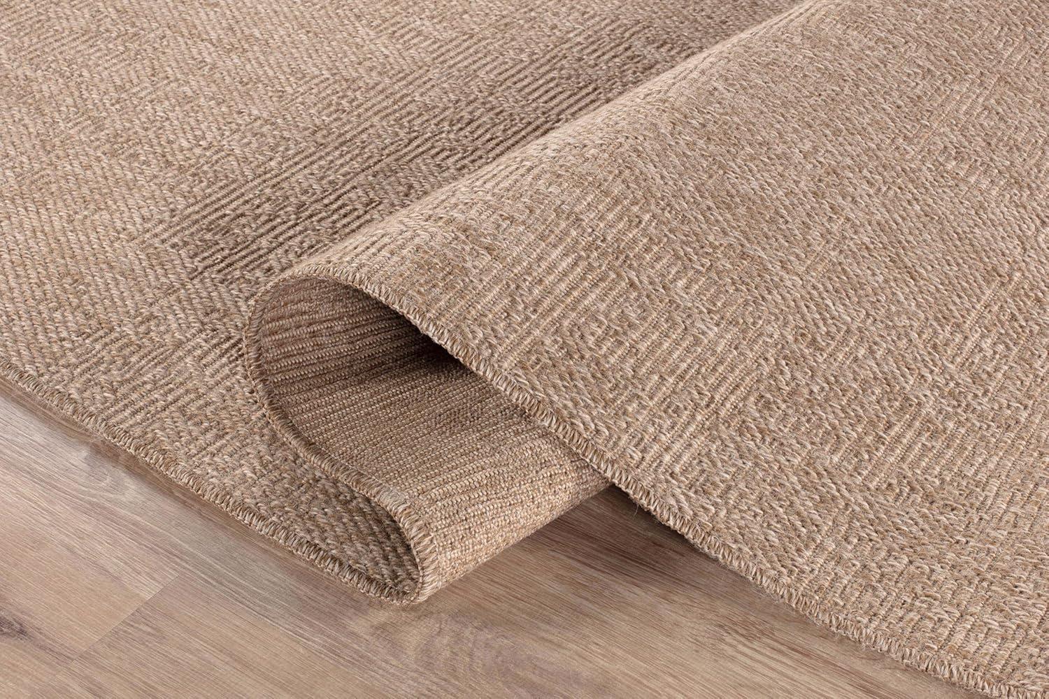 image:imageCAMILSON Easy Jute Rug 5x7 Indoor Outdoor Natural Color Fiber Area Rugs for Living Room Patio and Kitchen Rug Herringbone Seagrass Woven Design EasyCleaning Washable Outside Carpet Alfombras 5 x 7GranulatedNatural