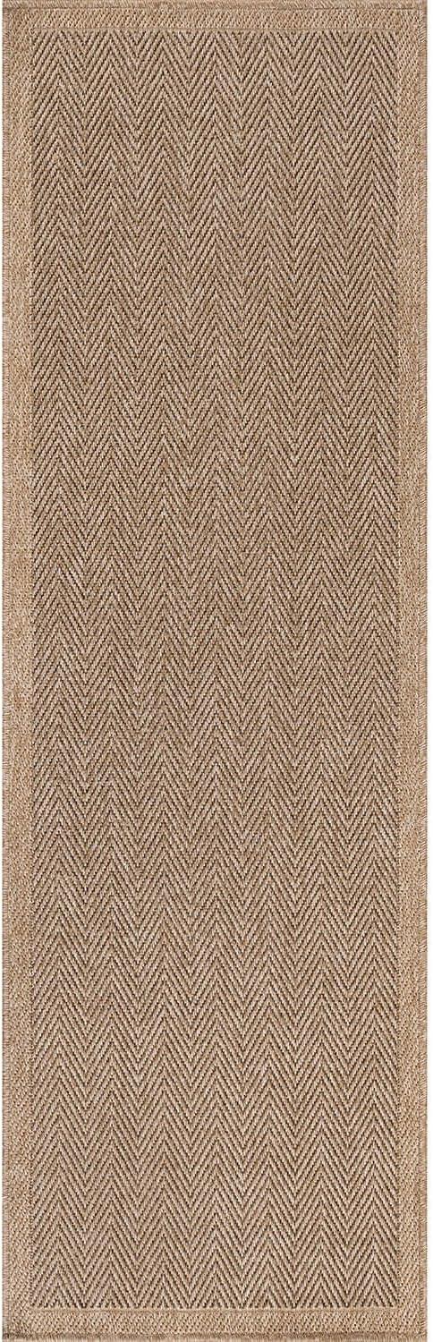 image:imageCAMILSON Easy Jute Rug 5x7 Indoor Outdoor Natural Color Fiber Area Rugs for Living Room Patio and Kitchen Rug Herringbone Seagrass Woven Design EasyCleaning Washable Outside Carpet Alfombras 5 x 7HerringboneNatural