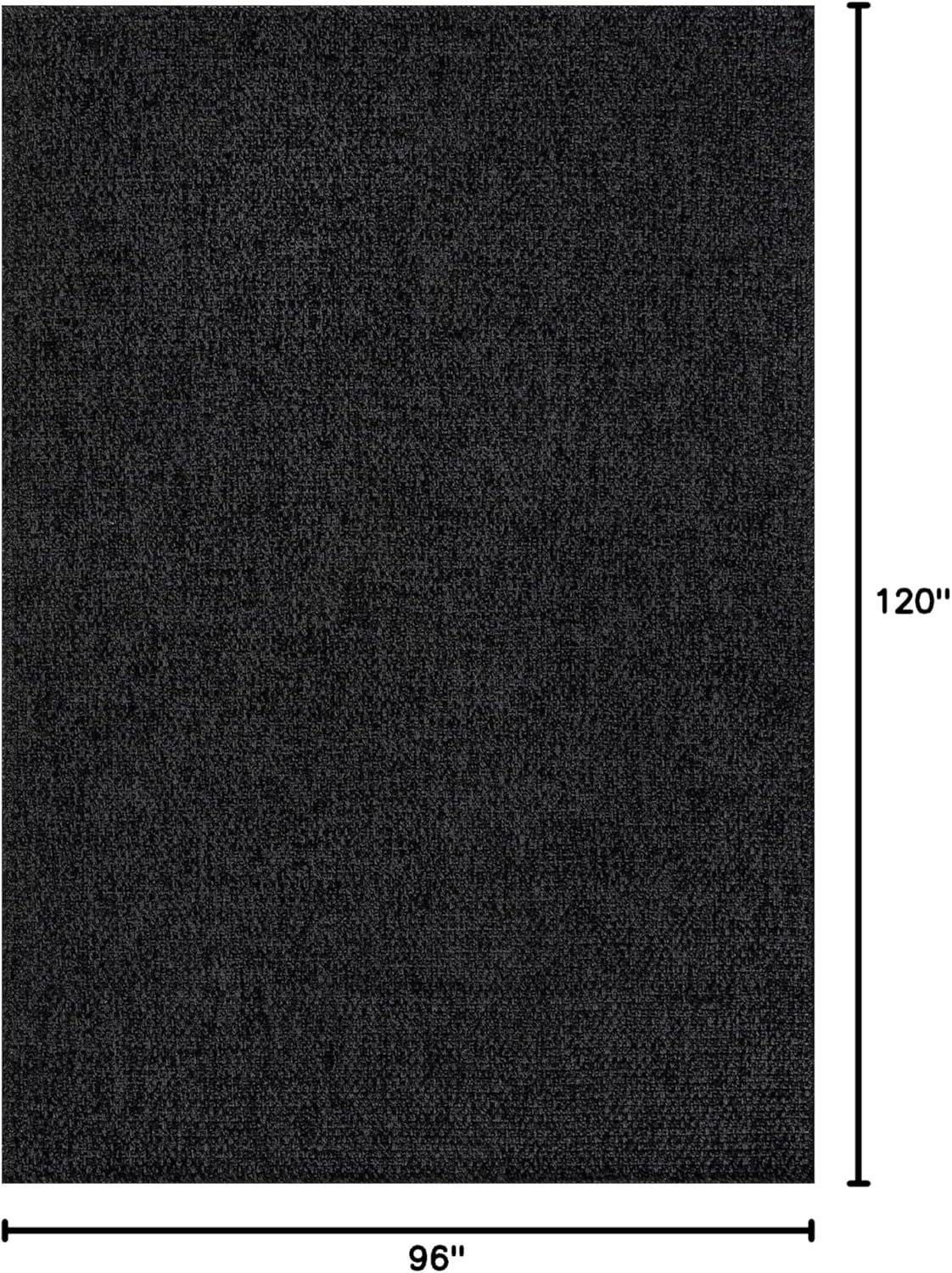 image:imageCAMILSON Easy Jute Rug 5x7 Indoor Outdoor Natural Color Fiber Area Rugs for Living Room Patio and Kitchen Rug Herringbone Seagrass Woven Design EasyCleaning Washable Outside Carpet Alfombras 5 x 7BasketweaveAnthracite