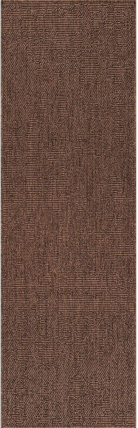 image:imageCAMILSON Easy Jute Rug 5x7 Indoor Outdoor Natural Color Fiber Area Rugs for Living Room Patio and Kitchen Rug Herringbone Seagrass Woven Design EasyCleaning Washable Outside Carpet Alfombras 5 x 7GranulatedBrown
