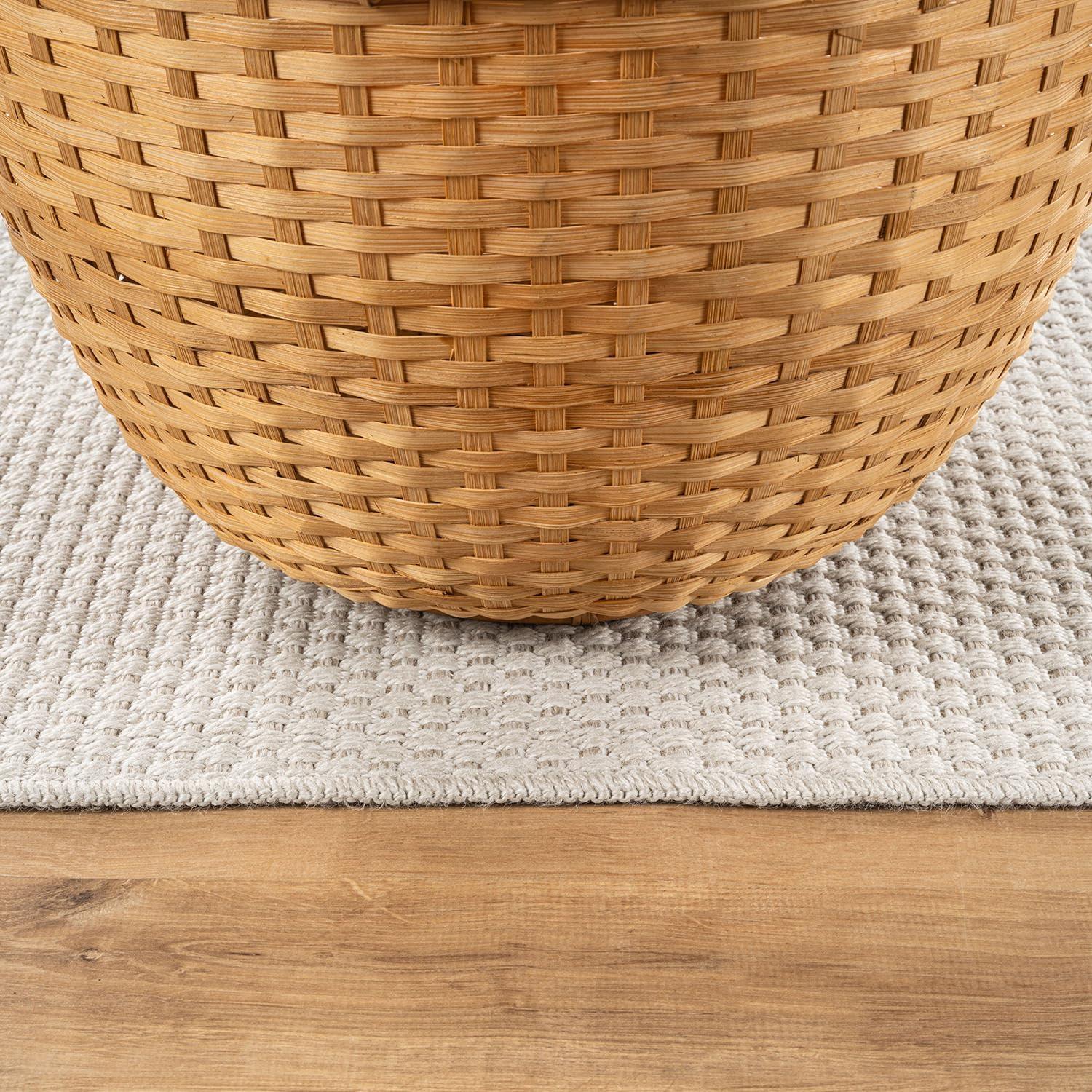 image:imageCAMILSON Easy Jute Rug 5x7 Indoor Outdoor Natural Color Fiber Area Rugs for Living Room Patio and Kitchen Rug Herringbone Seagrass Woven Design EasyCleaning Washable Outside Carpet Alfombras 5 x 7BasketweaveBone