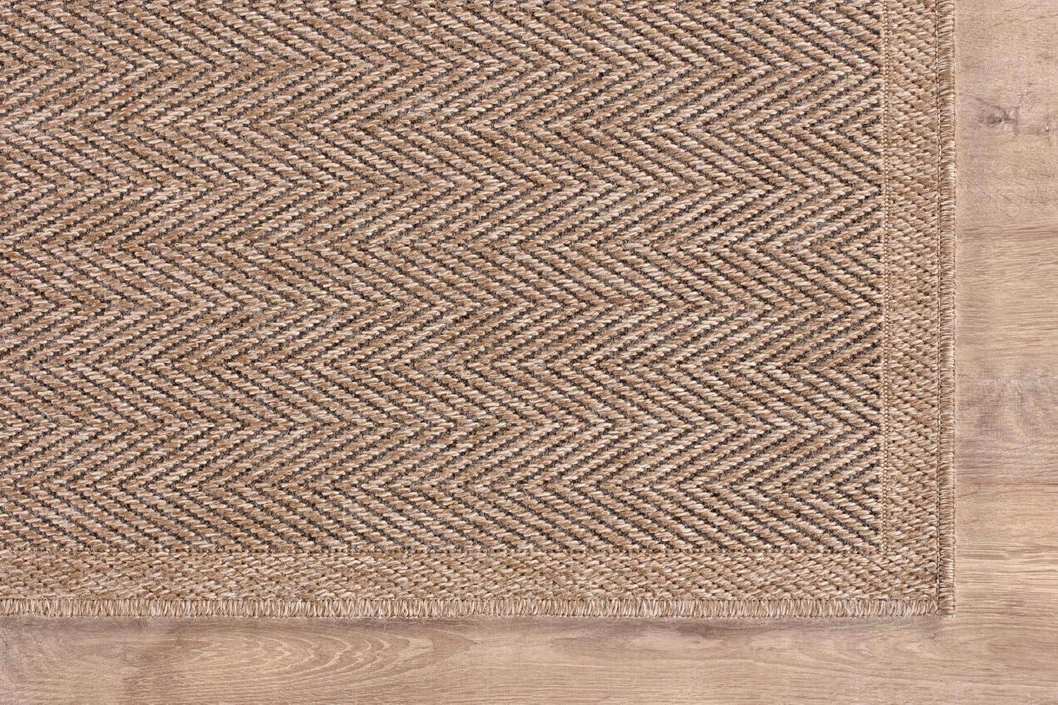 image:imageCAMILSON Easy Jute Rug 5x7 Indoor Outdoor Natural Color Fiber Area Rugs for Living Room Patio and Kitchen Rug Herringbone Seagrass Woven Design EasyCleaning Washable Outside Carpet Alfombras 5 x 7HerringboneNatural