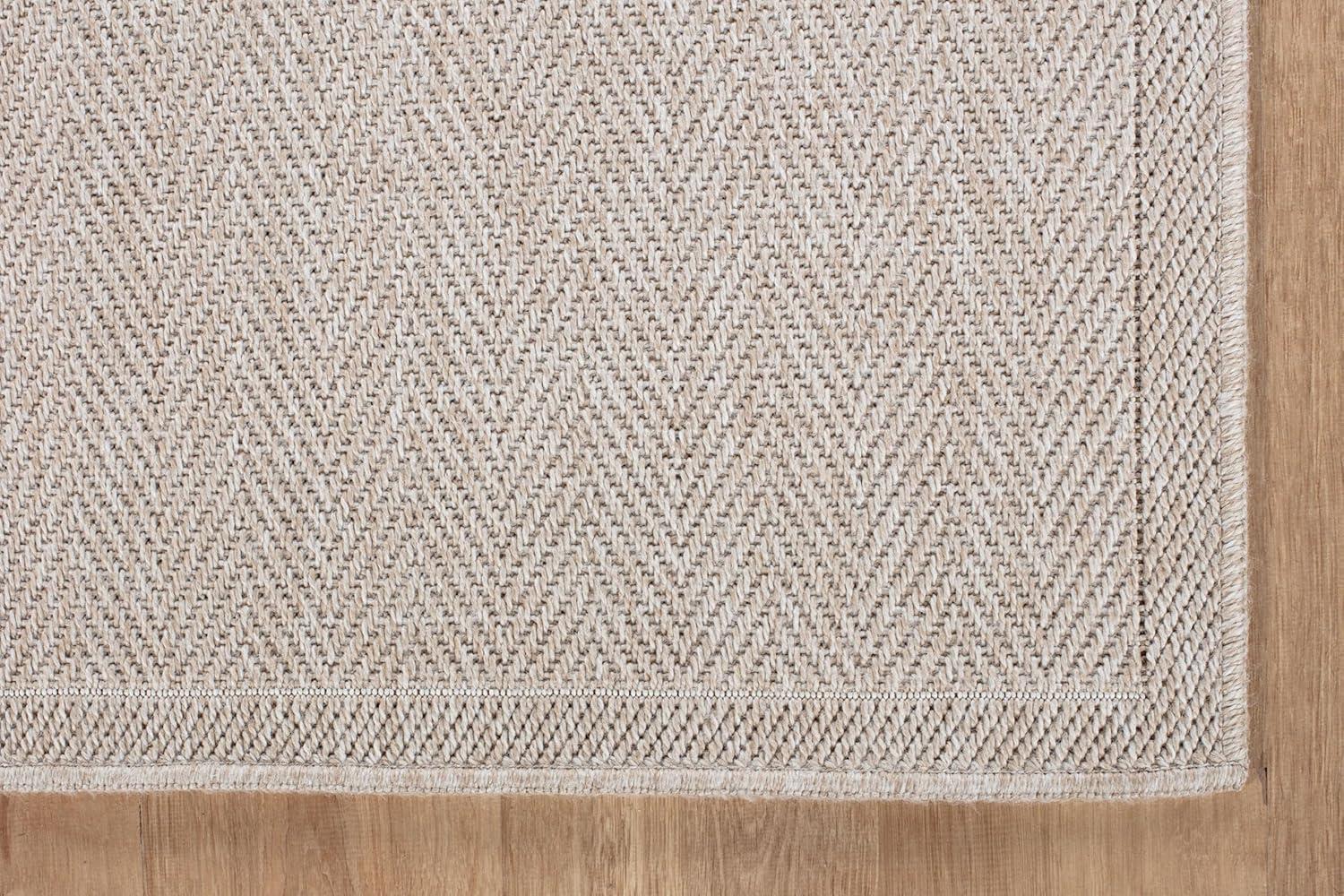 image:imageCAMILSON Easy Jute Rug 5x7 Indoor Outdoor Natural Color Fiber Area Rugs for Living Room Patio and Kitchen Rug Herringbone Seagrass Woven Design EasyCleaning Washable Outside Carpet Alfombras 5 x 7HerringboneBone