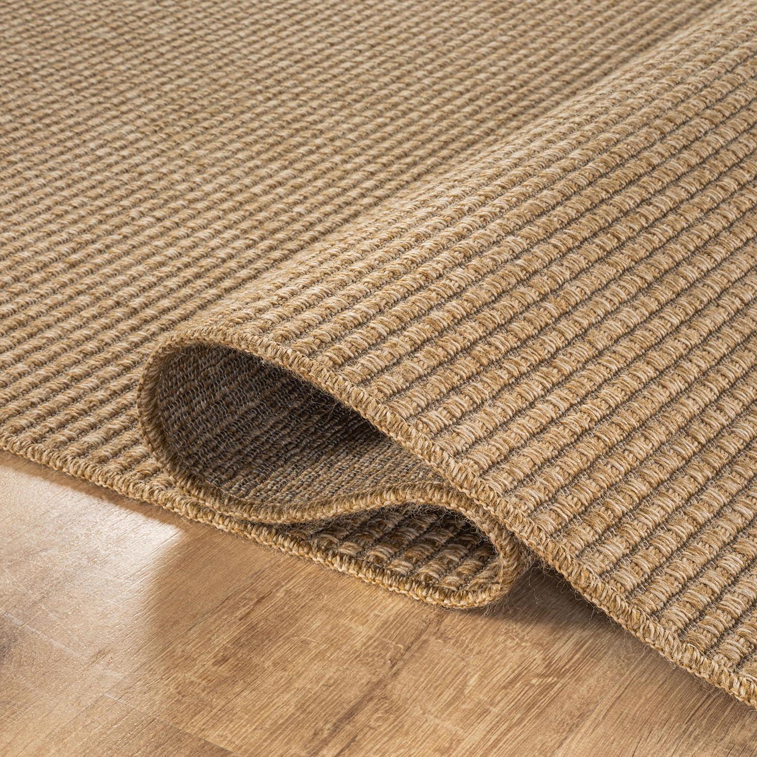image:imageCAMILSON Easy Jute Rug 5x7 Indoor Outdoor Natural Color Fiber Area Rugs for Living Room Patio and Kitchen Rug Herringbone Seagrass Woven Design EasyCleaning Washable Outside Carpet Alfombras 5 x 7BasketweaveNatural