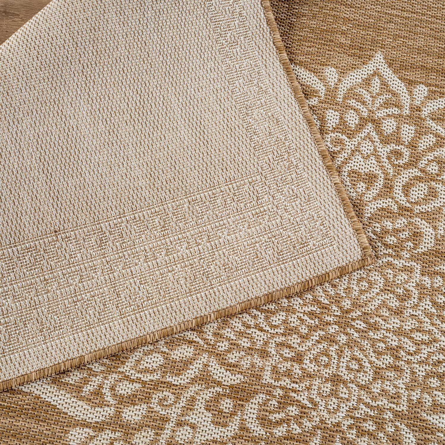 image:imageCAMILSON Indoor Outdoor Rug 5x7 Bordered Gray Modern Area Rugs for Indoor and Outdoor Patios Kitchen and Hallway Mats Washable Porch Deck Outside Carpet Bordered Grey 5 x 7Medaglia Natural