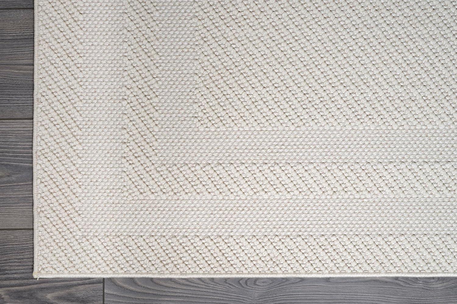 image:imageCAMILSON Micro Loop Rug 5x7 Modern Luxury Geometric Arch Area Rugs Soft High and Low Pile Stain Resistant EasyCleaning NonShedding for Living Room Office Indoor Carpet 5 x 7 WhiteGy9 White