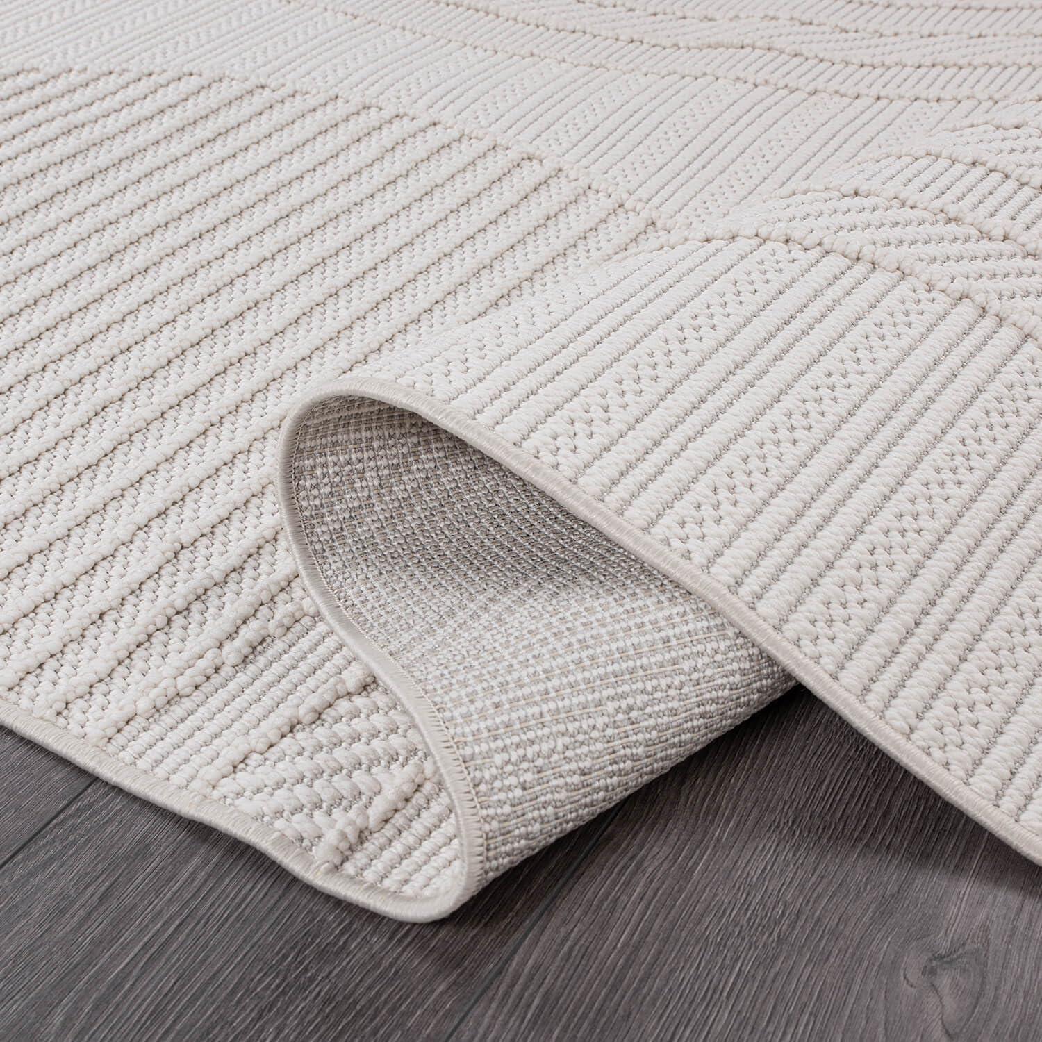 image:imageCAMILSON Micro Loop Rug 5x7 Modern Luxury Geometric Arch Area Rugs Soft High and Low Pile Stain Resistant EasyCleaning NonShedding for Living Room Office Indoor Carpet 5 x 7 WhiteGy3 White