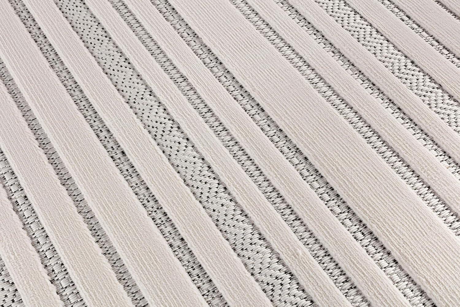 image:imageCAMILSON Micro Loop Rug 5x7 Modern Luxury Geometric Arch Area Rugs Soft High and Low Pile Stain Resistant EasyCleaning NonShedding for Living Room Office Indoor Carpet 5 x 7 WhiteLinear White