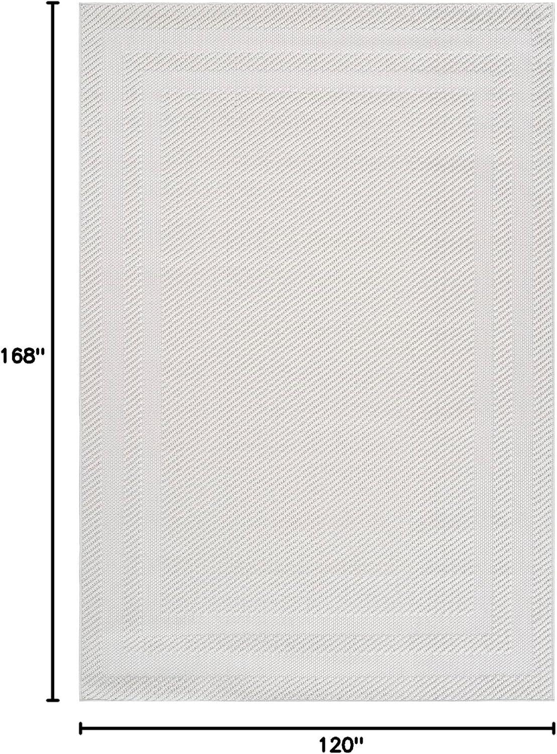 image:imageCAMILSON Micro Loop Rug 5x7 Modern Luxury Geometric Arch Area Rugs Soft High and Low Pile Stain Resistant EasyCleaning NonShedding for Living Room Office Indoor Carpet 5 x 7 WhiteGy9 White