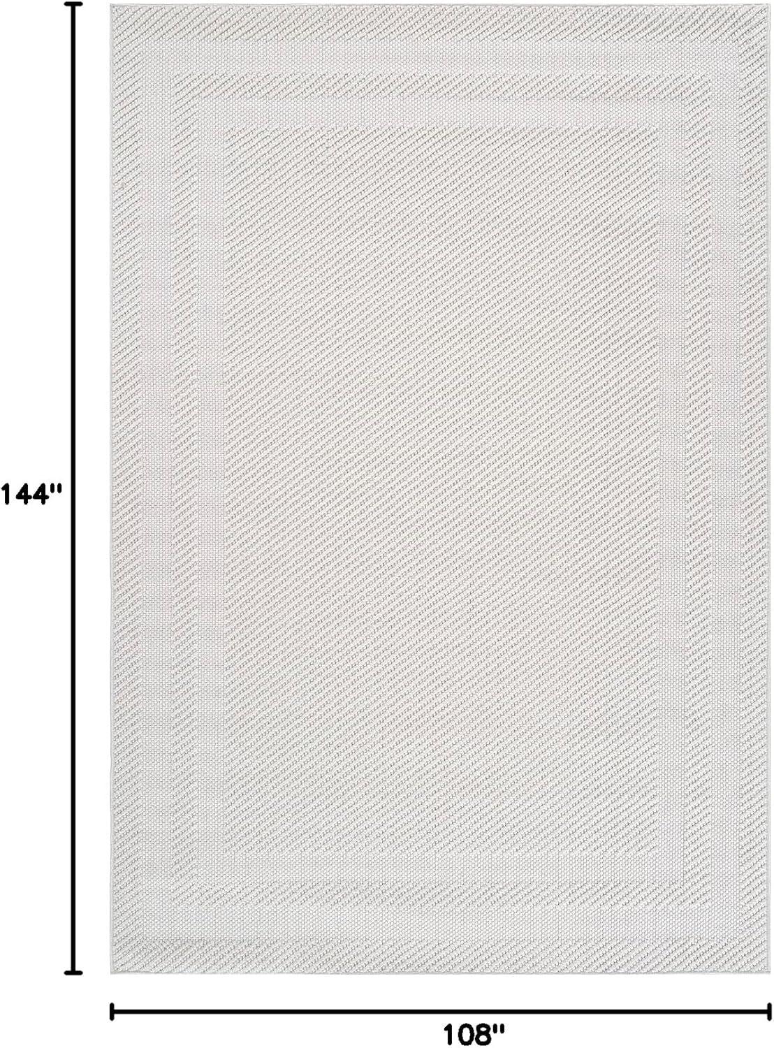 image:imageCAMILSON Micro Loop Rug 5x7 Modern Luxury Geometric Arch Area Rugs Soft High and Low Pile Stain Resistant EasyCleaning NonShedding for Living Room Office Indoor Carpet 5 x 7 WhiteGy9 White
