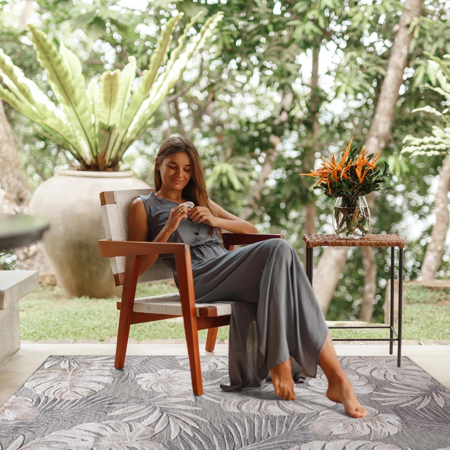 image:imageCAMILSON Runner Outdoor Rugs Oriental Retro Traditional Floral Medallion Area Rug 2x7 NonShedding Stain Resistant Indoor Carpet for Bathroom Hallway Kitchen Office 2 x 7 Beige3002 Beige