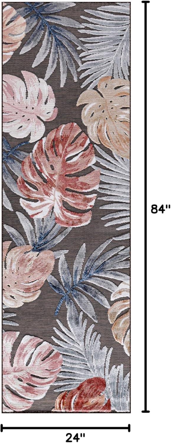 image:imageCAMILSON Runner Outdoor Rugs Oriental Retro Traditional Floral Medallion Area Rug 2x7 NonShedding Stain Resistant Indoor Carpet for Bathroom Hallway Kitchen Office 2 x 7 Beige3002 Brown