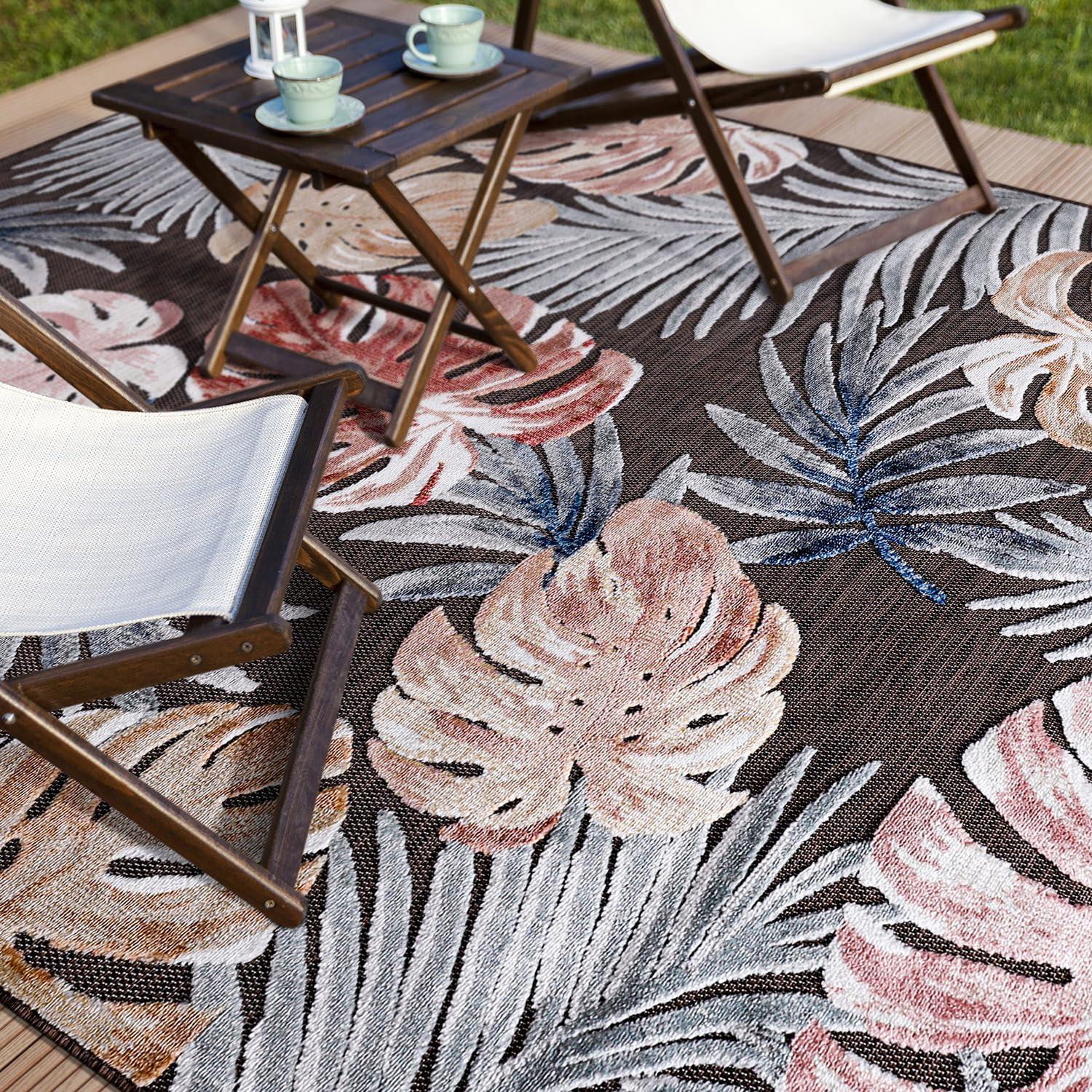 image:imageCAMILSON Runner Outdoor Rugs Oriental Retro Traditional Floral Medallion Area Rug 2x7 NonShedding Stain Resistant Indoor Carpet for Bathroom Hallway Kitchen Office 2 x 7 Beige3002 Brown