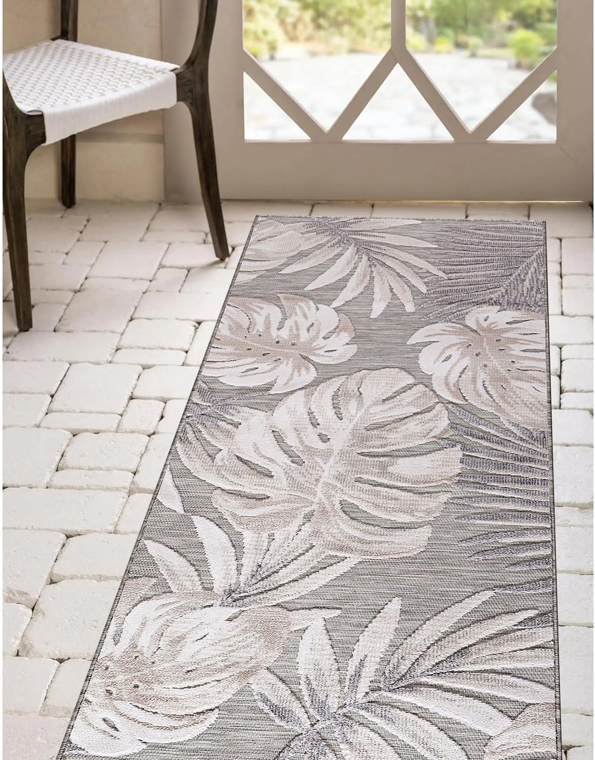 image:imageCAMILSON Runner Outdoor Rugs Oriental Retro Traditional Floral Medallion Area Rug 2x7 NonShedding Stain Resistant Indoor Carpet for Bathroom Hallway Kitchen Office 2 x 7 Beige3002 Beige