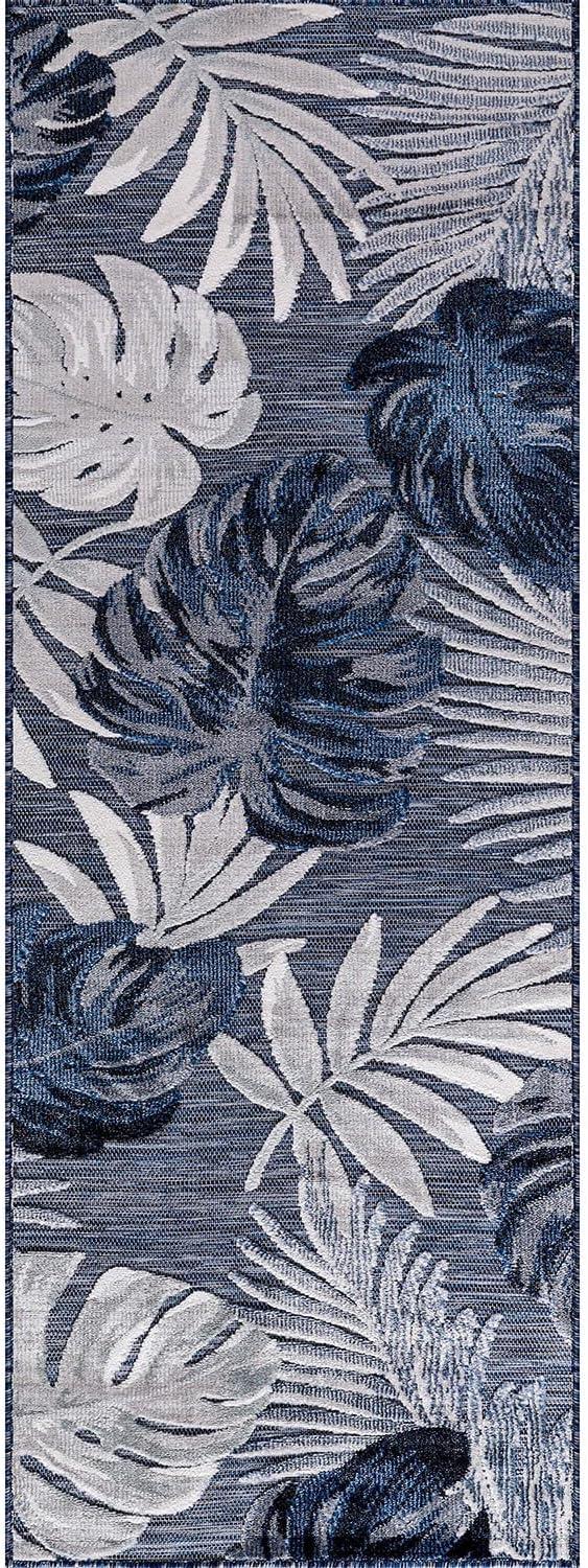 image:imageCAMILSON Runner Outdoor Rugs Oriental Retro Traditional Floral Medallion Area Rug 2x7 NonShedding Stain Resistant Indoor Carpet for Bathroom Hallway Kitchen Office 2 x 7 Beige3002 Navy