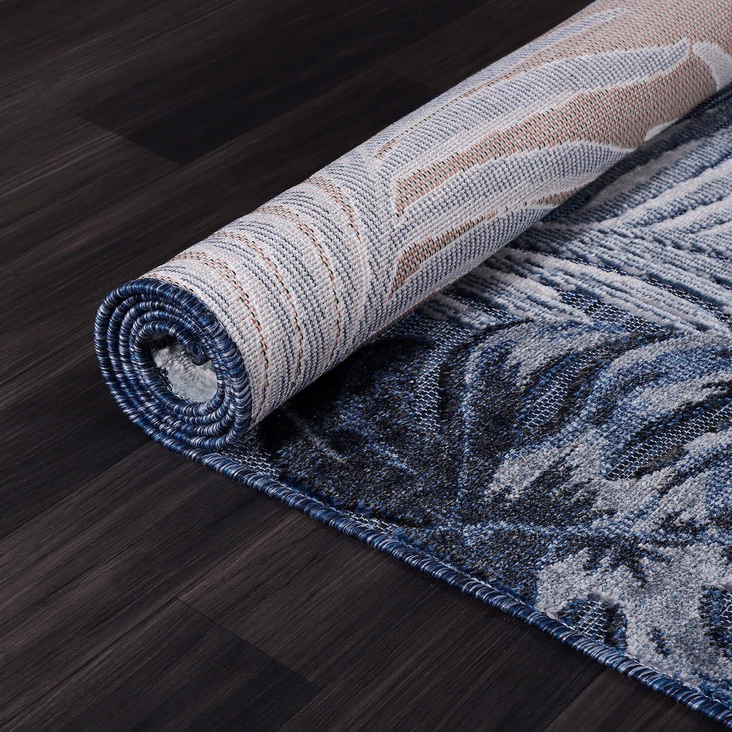 image:imageCAMILSON Runner Outdoor Rugs Oriental Retro Traditional Floral Medallion Area Rug 2x7 NonShedding Stain Resistant Indoor Carpet for Bathroom Hallway Kitchen Office 2 x 7 Beige3002 Navy