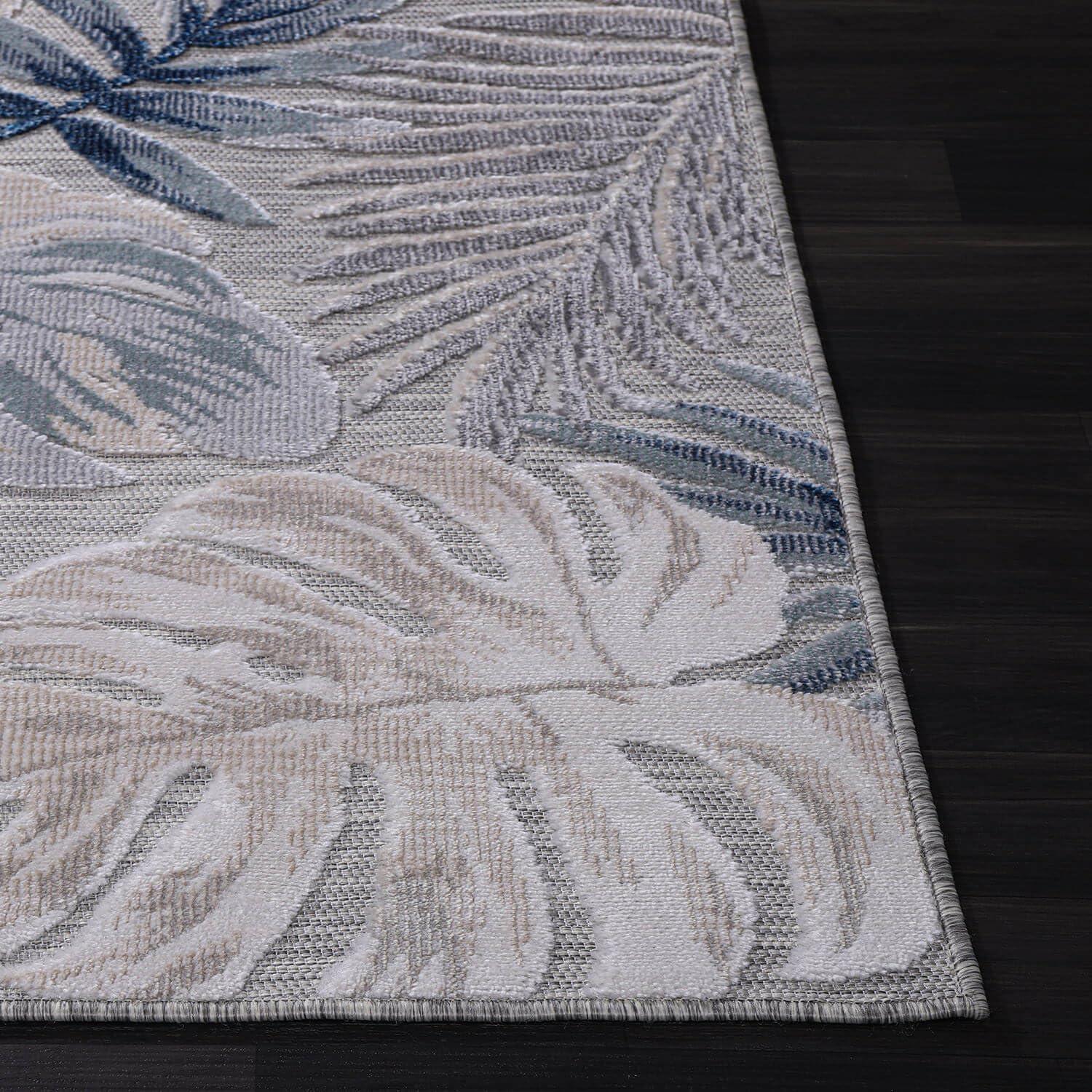 image:imageCAMILSON Runner Outdoor Rugs Oriental Retro Traditional Floral Medallion Area Rug 2x7 NonShedding Stain Resistant Indoor Carpet for Bathroom Hallway Kitchen Office 2 x 7 Beige3002 Blue