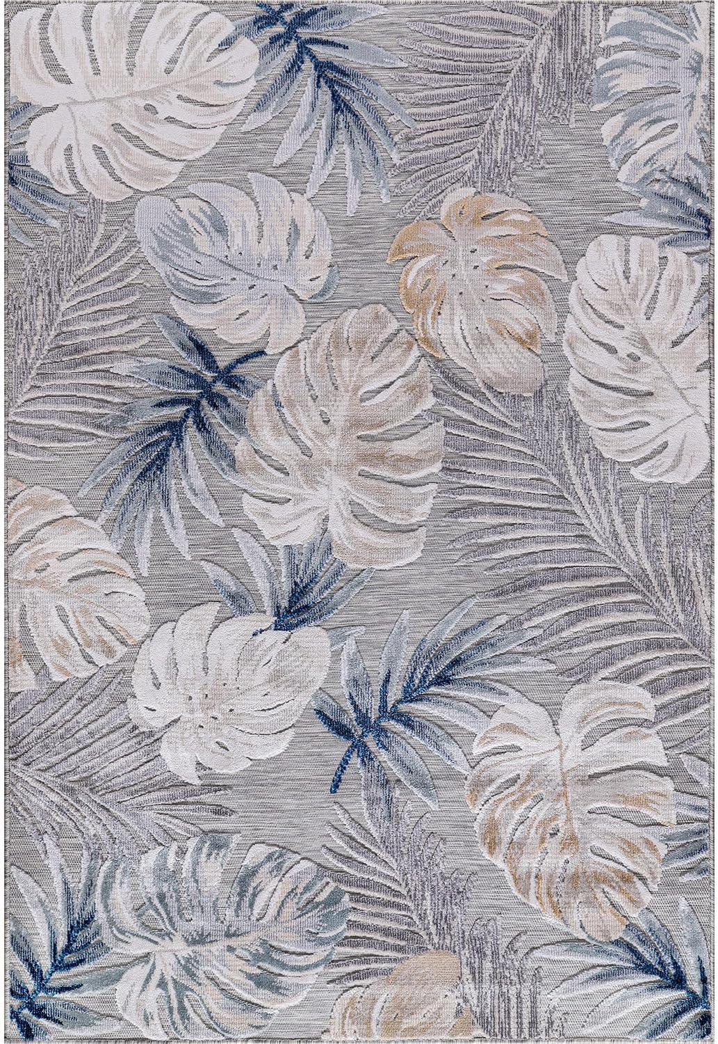 image:imageCAMILSON Runner Outdoor Rugs Oriental Retro Traditional Floral Medallion Area Rug 2x7 NonShedding Stain Resistant Indoor Carpet for Bathroom Hallway Kitchen Office 2 x 7 Beige3002 Blue