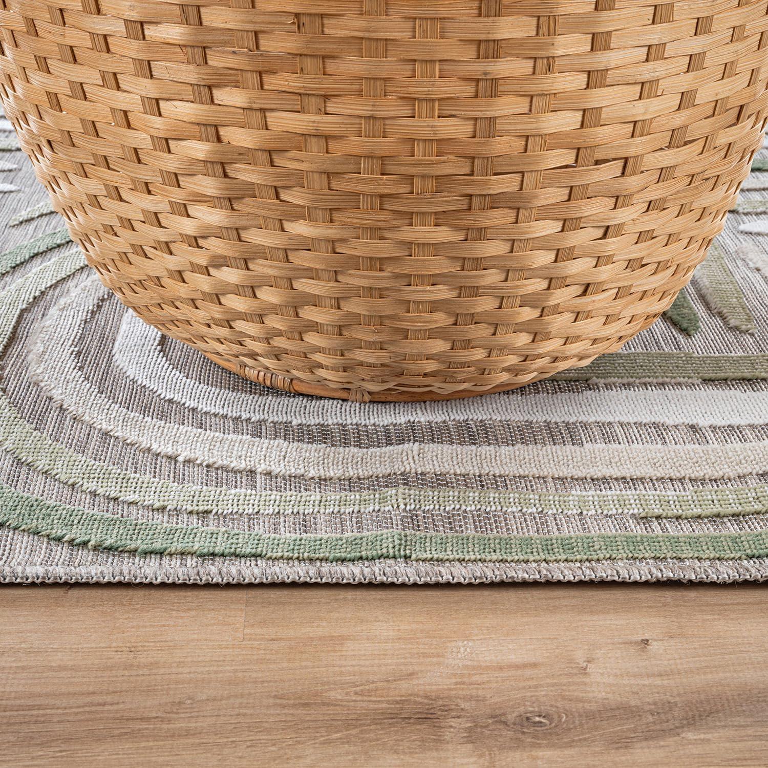 image:imageCAMILSON Runner Outdoor Rugs Oriental Retro Traditional Floral Medallion Area Rug 2x7 NonShedding Stain Resistant Indoor Carpet for Bathroom Hallway Kitchen Office 2 x 7 Beige3004 Beige
